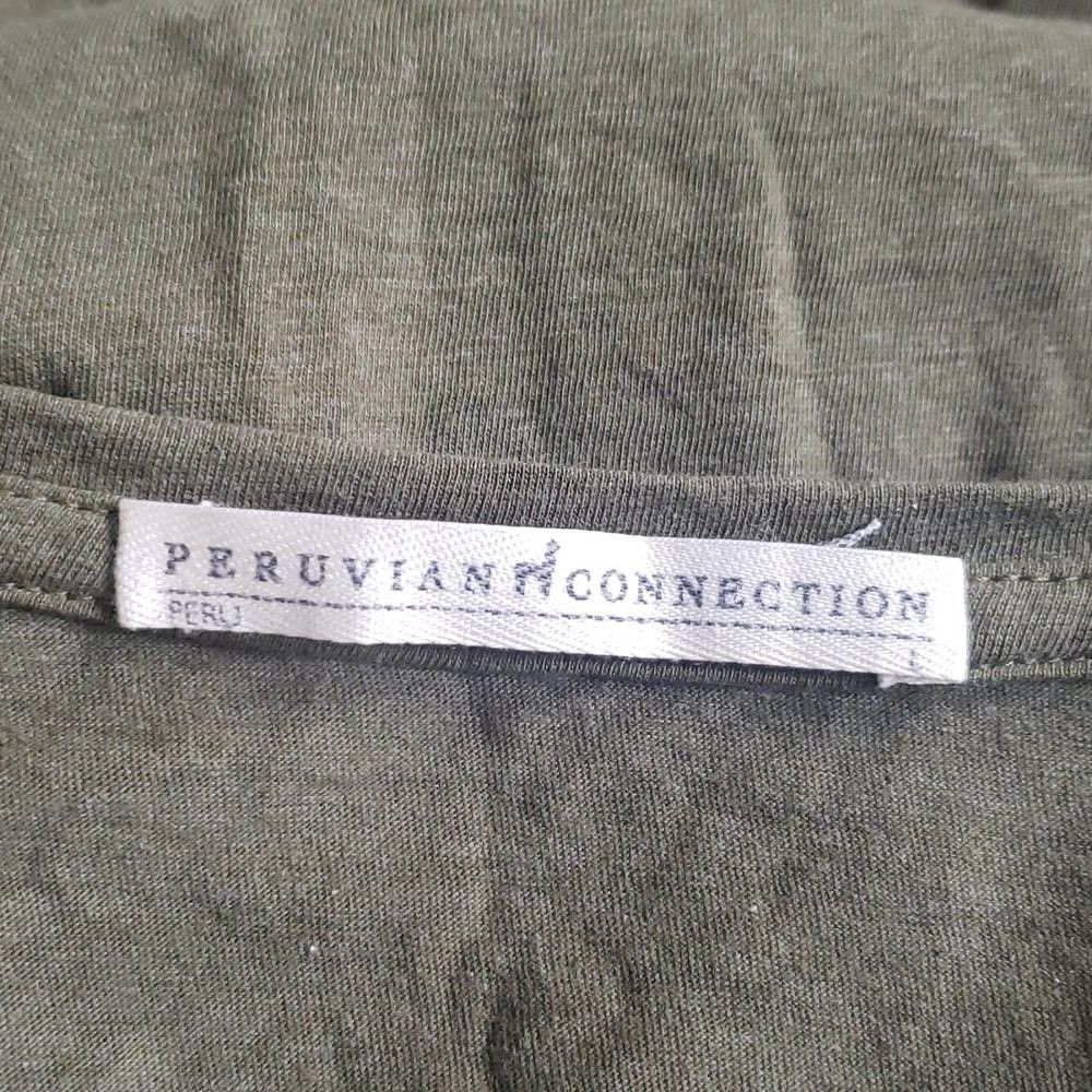 Designer CT543 Peruvian Connection Ladies Olive Green T-shirt L Size L / US 10 / IT 46 - 3 Thumbnail