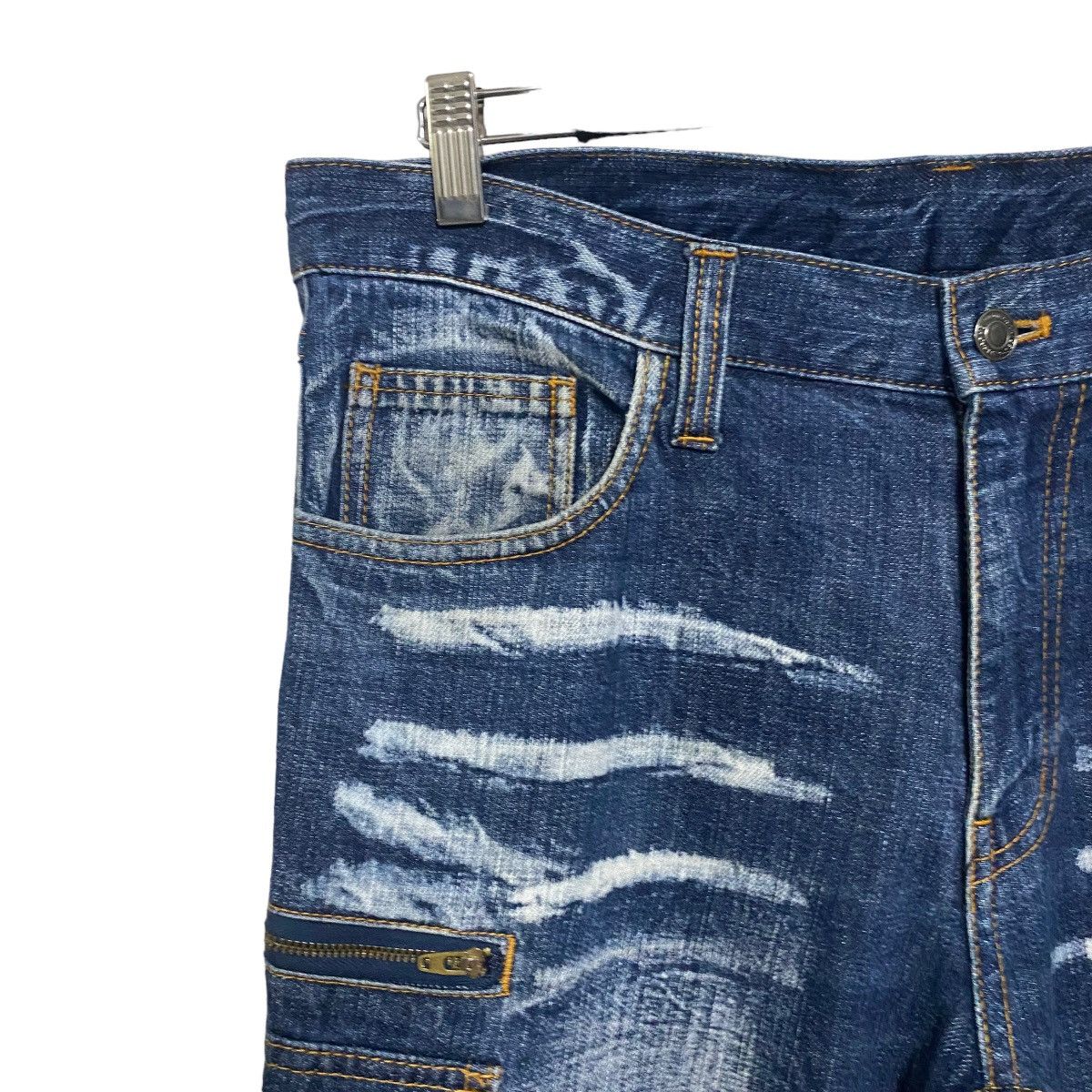 Japanese Brand Japanese Brand Vomanie Denim Cargo Pants Size US 34 / EU 50 - 8 Thumbnail