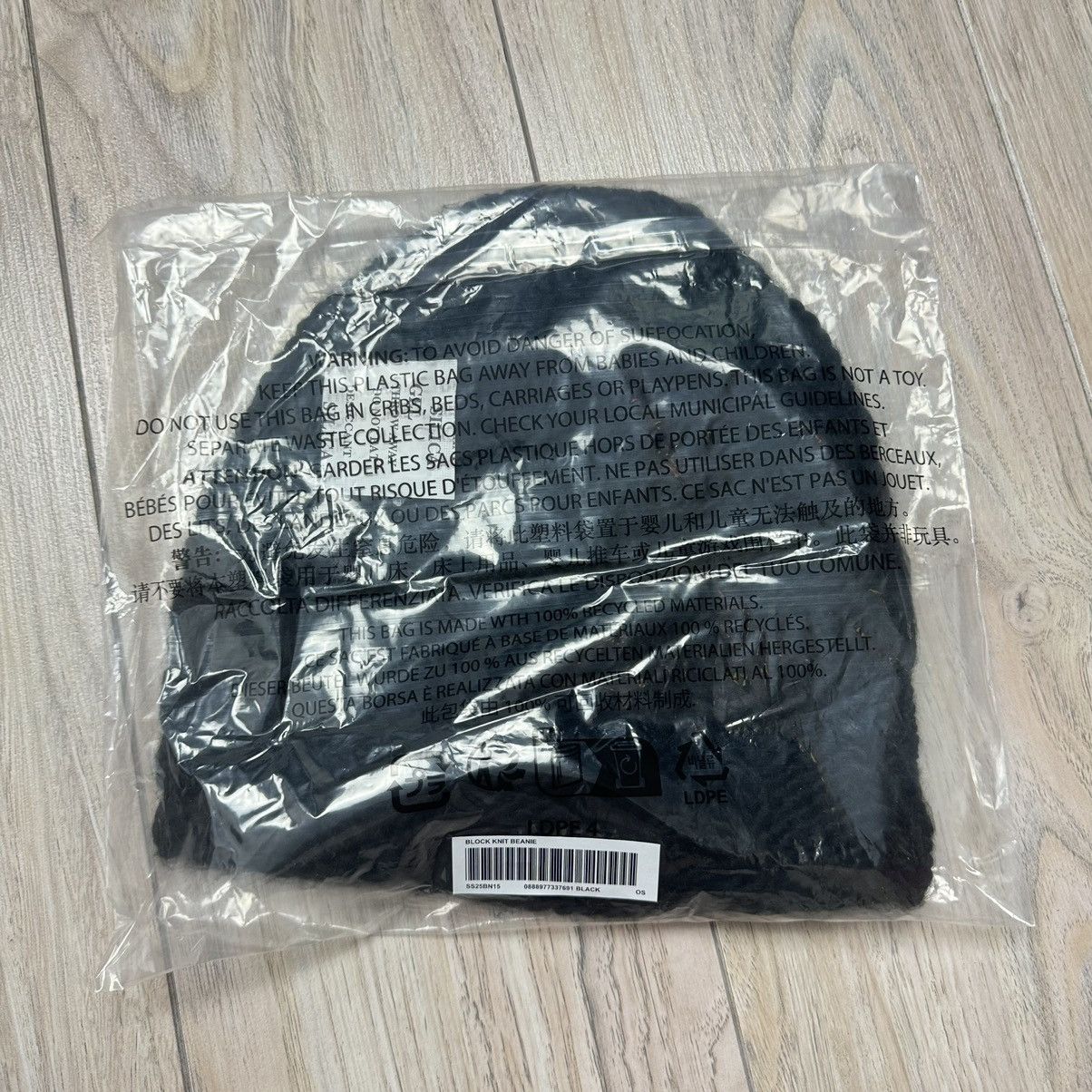 Supreme Supreme Block Knit Beanie Black SS25 Handknit Deadstock DS Size ONE SIZE - 4 Thumbnail