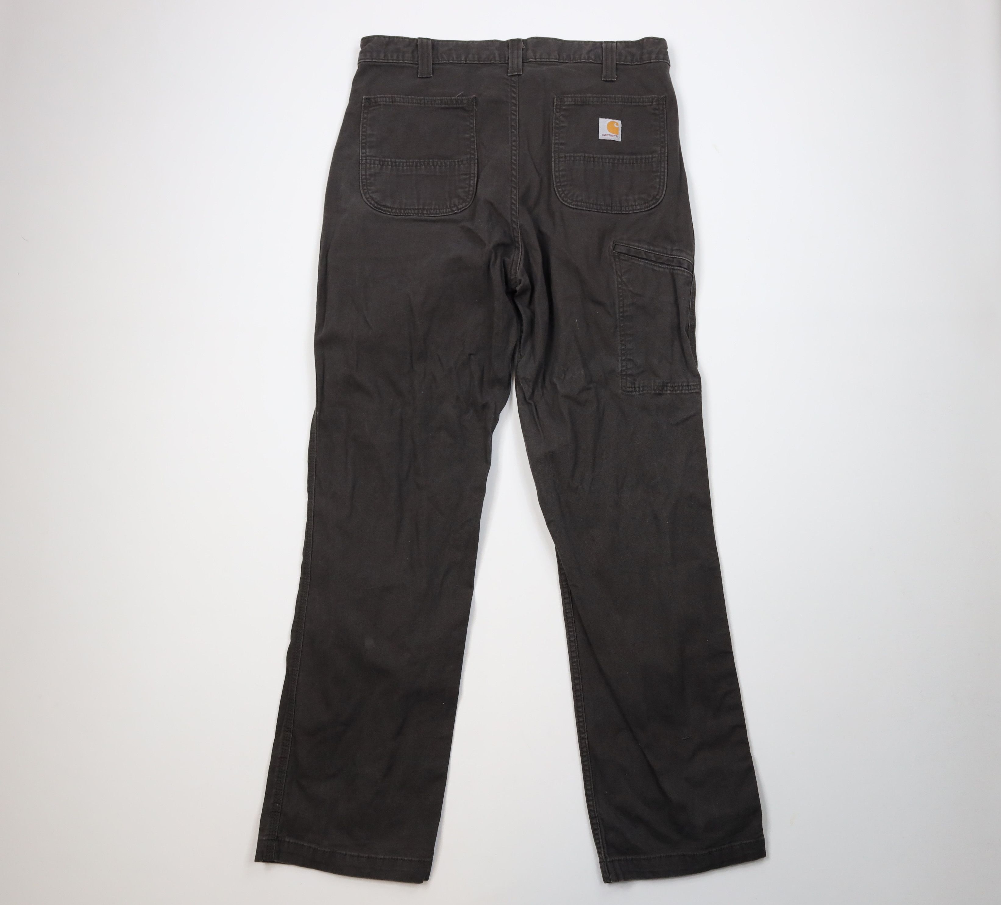 Carhartt Vintage Y2K Carhartt Wide Leg Dungaree Pants Peat Green Size US 36 / EU 52 - 9 Thumbnail