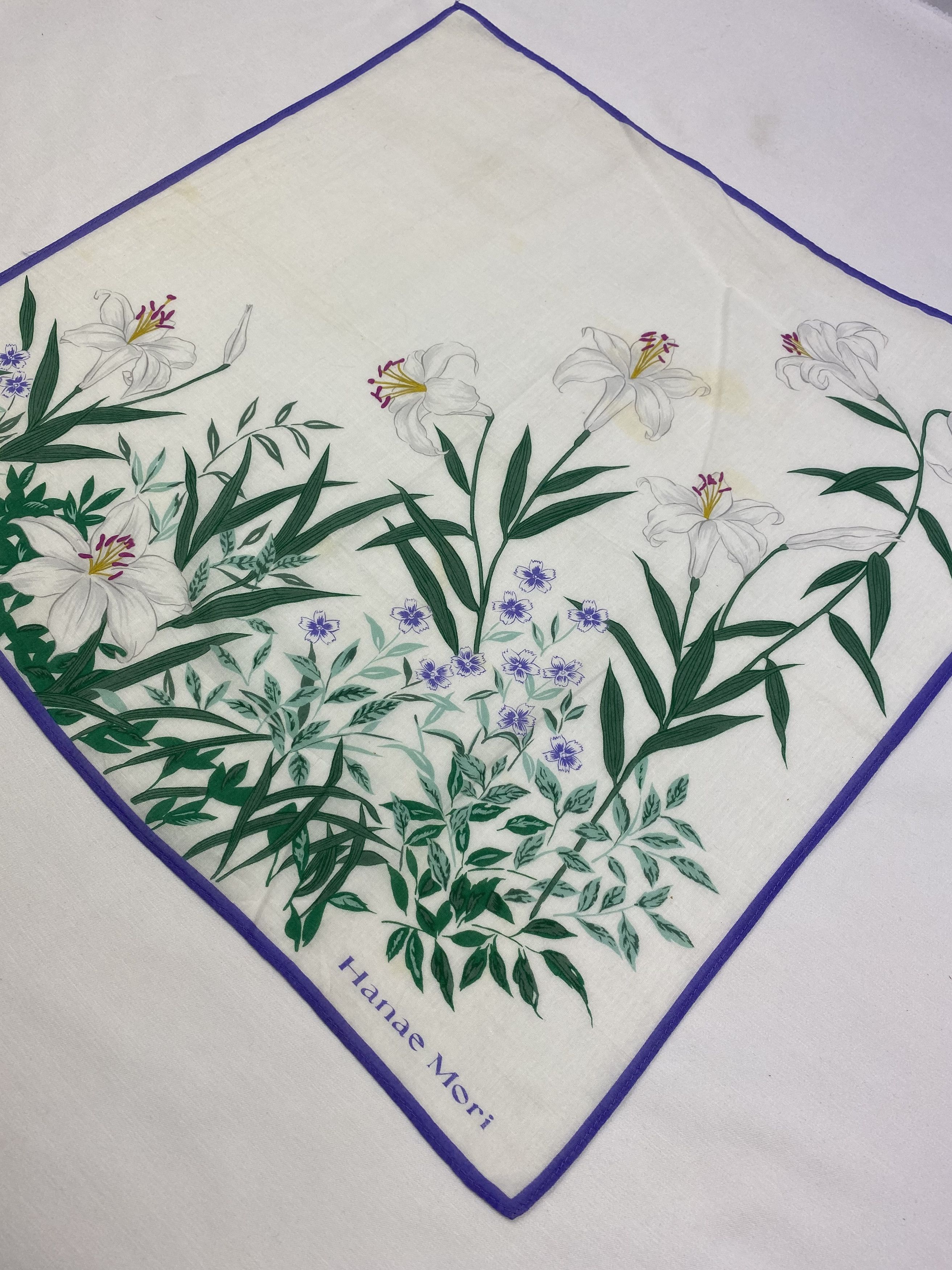 Hanae Mori × Japanese Brand × Vintage Hanae Mori Handkerchief / Bandana / Neckerchief Size ONE SIZE - 4 Thumbnail