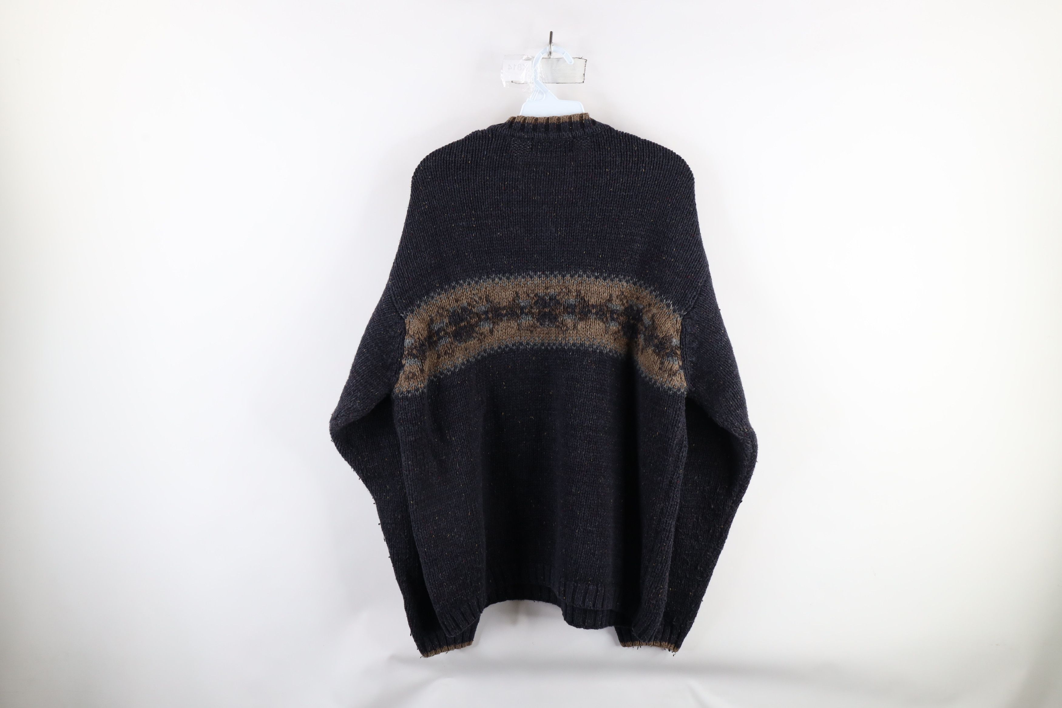 Vintage Vintage 90s Streetwear Wool Blend Knit Fair Isle Sweater Size US XL / EU 56 / 4 - 6 Thumbnail