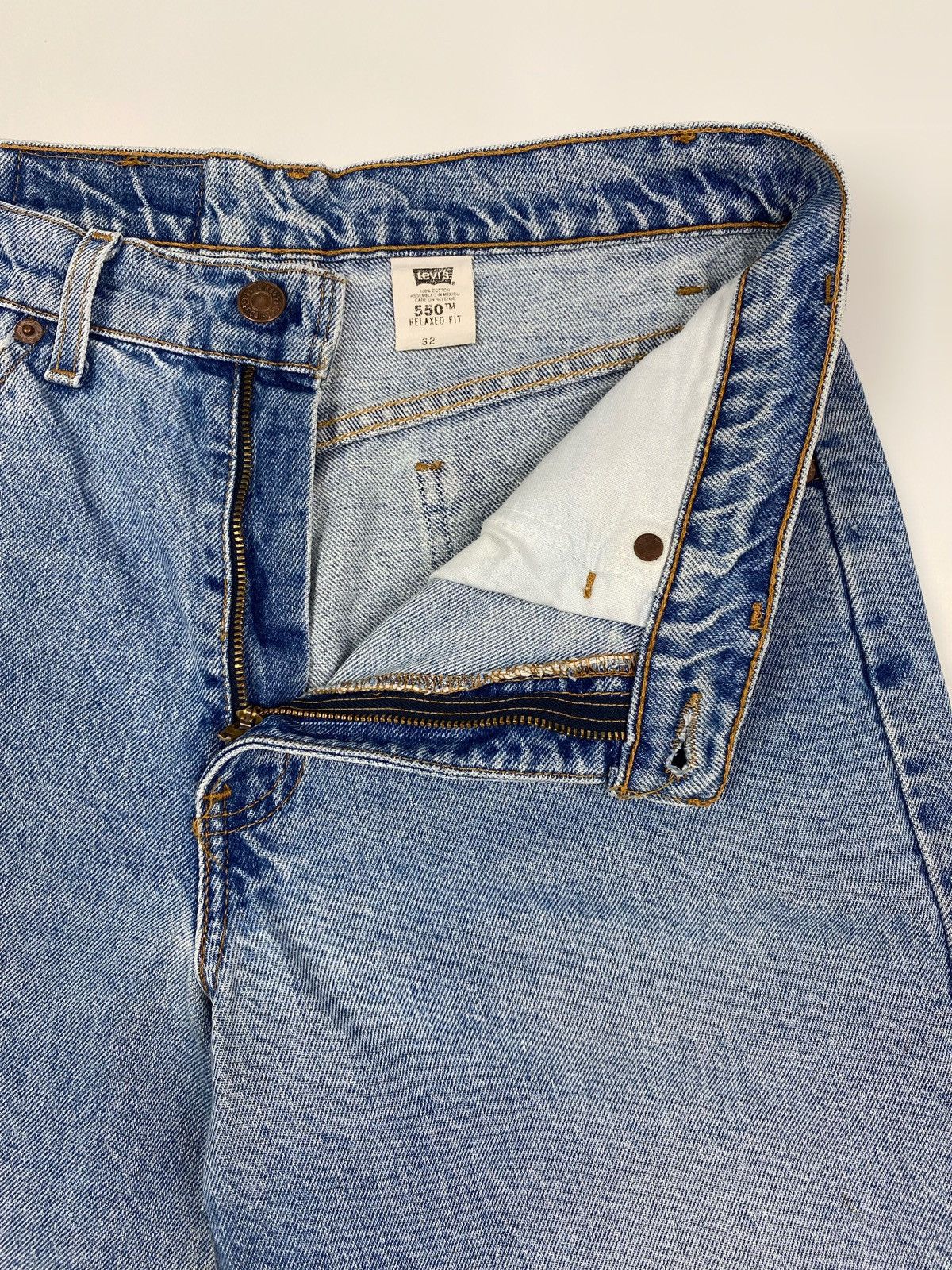 Levi's 1990’s Vintage Levi’s 550 Orange Tab Relaxed Fit Denim Jorts Size US 32 / EU 48 - 5 Thumbnail
