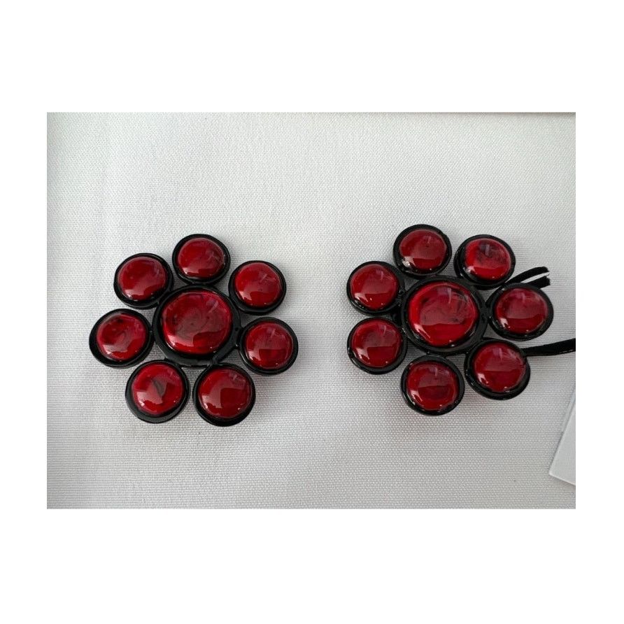 Moschino SS20 Moschino Couture Jeremy Scott Flower Clip On Earrings Size ONE SIZE - 1 Thumbnail