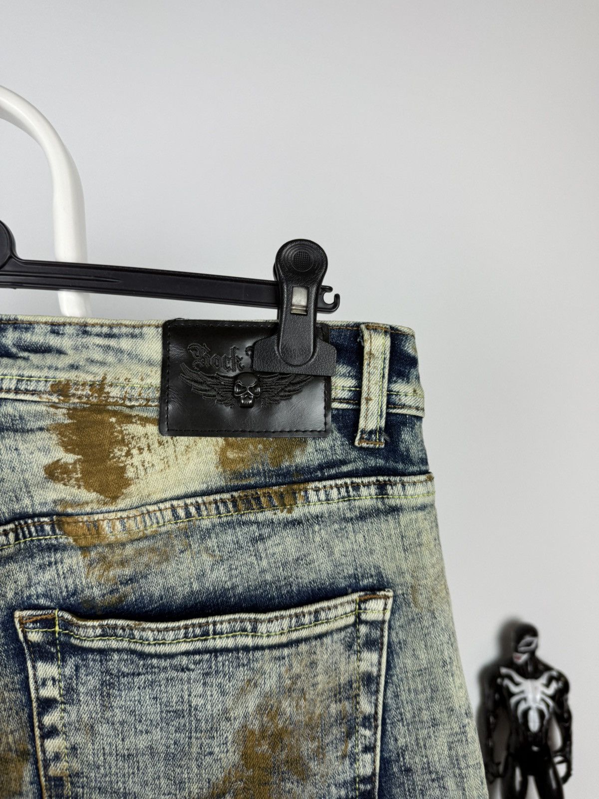 If Six Was Nine × Japanese Brand Rock Rebel flared distressed jeans Size US 34 / EU 50 - 9 Thumbnail