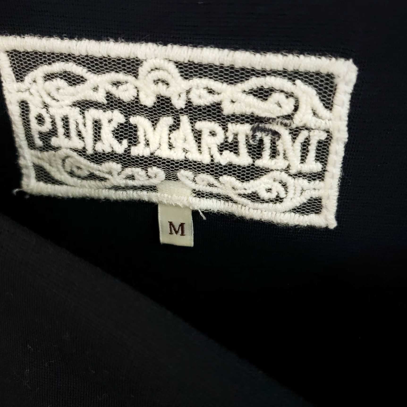 Vintage Pink Martini Dress Womens Black Solid Long Sleeve Knee Length Rayon Blend Size M Medium Size M / US 6-8 / IT 42-44 - 6 Thumbnail