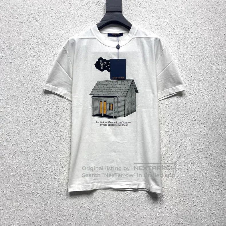 Louis Vuitton Louis Vuitton Note Log House Printed Short Sleeve Size US S / EU 44-46 / 1 - 1 Thumbnail