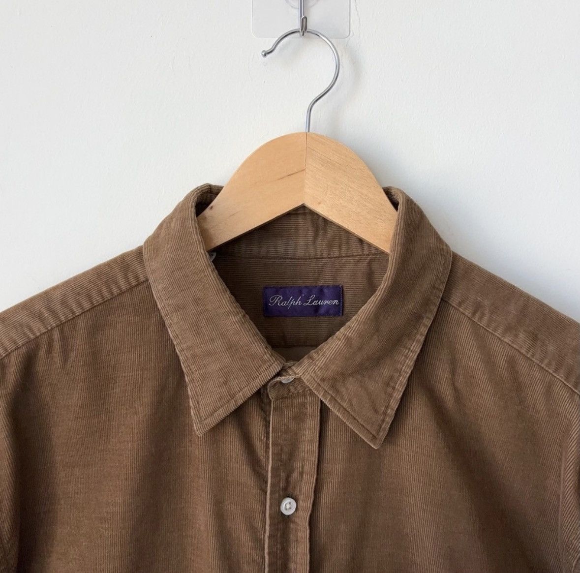 Ralph Lauren Purple Label Corduroy Shirt Size 17.5 XL XXL Fine Wale Made in Italy Size US XL / EU 56 / 4 - 5 Thumbnail