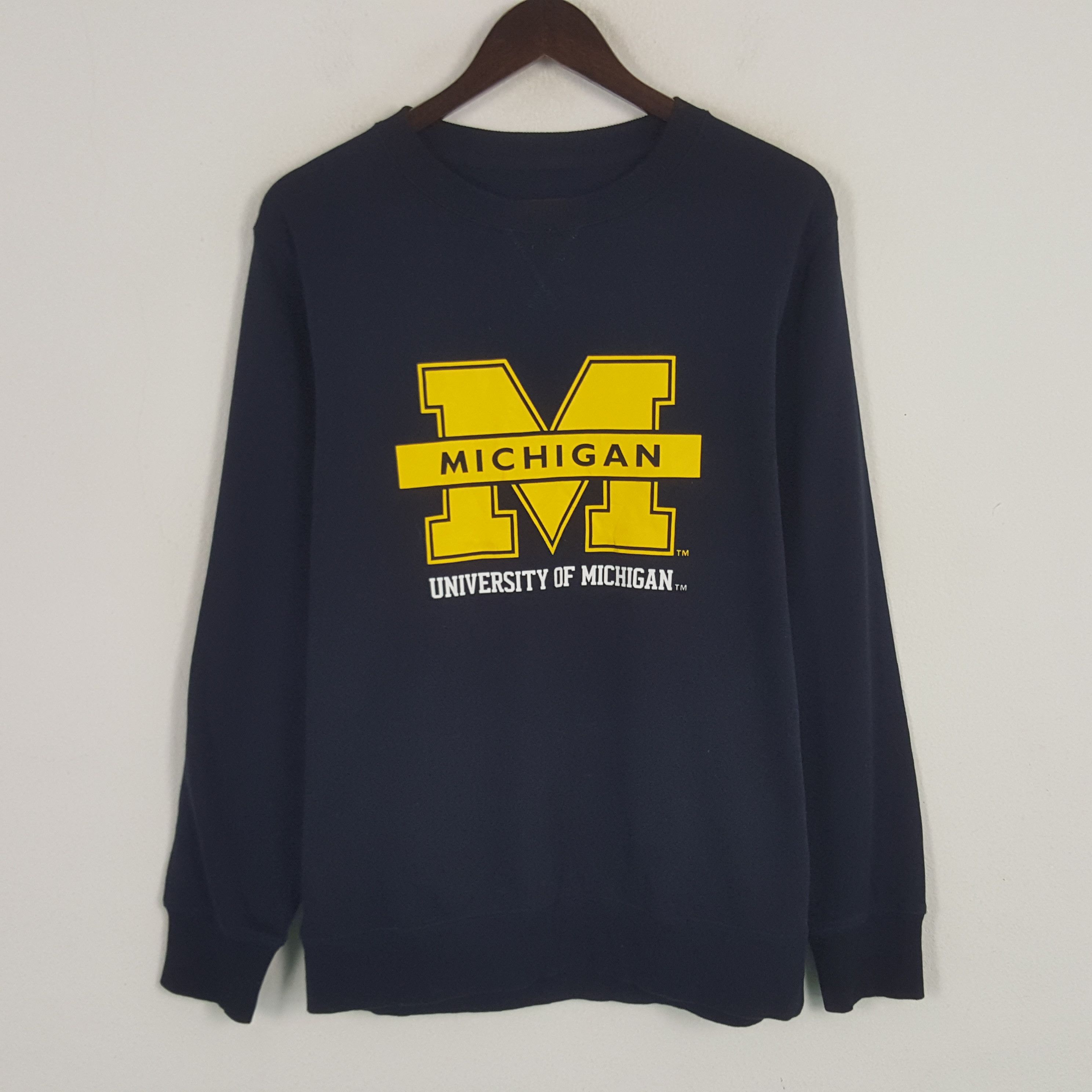 GU × Vintage Vintage University Of Michigan Sweatshirt Size US M / EU 48-50 / 2 - 1 Thumbnail