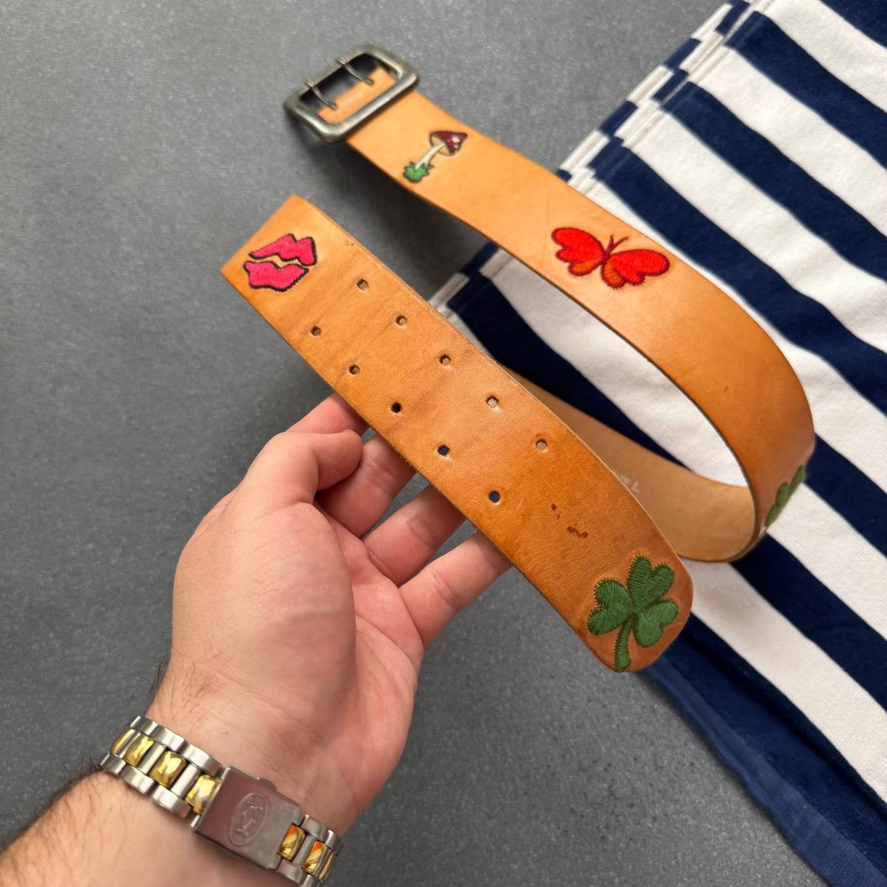 Miss Sixty × Vintage Miss Sixty Vintage Y2K Leather Belt Size ONE SIZE - 4 Thumbnail