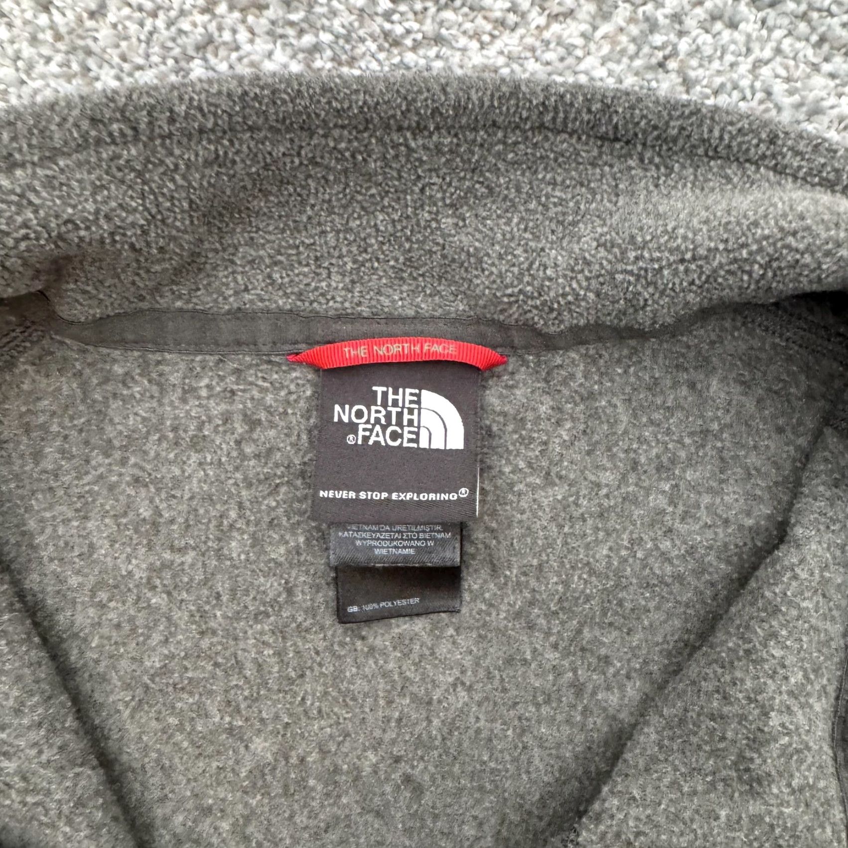 The North Face The North Face Pullover Mens 2XL Gray Polartec Classic Fleece Half Zip Outdoor Jacket Size US XXL / EU 58 / 5 - 7 Thumbnail