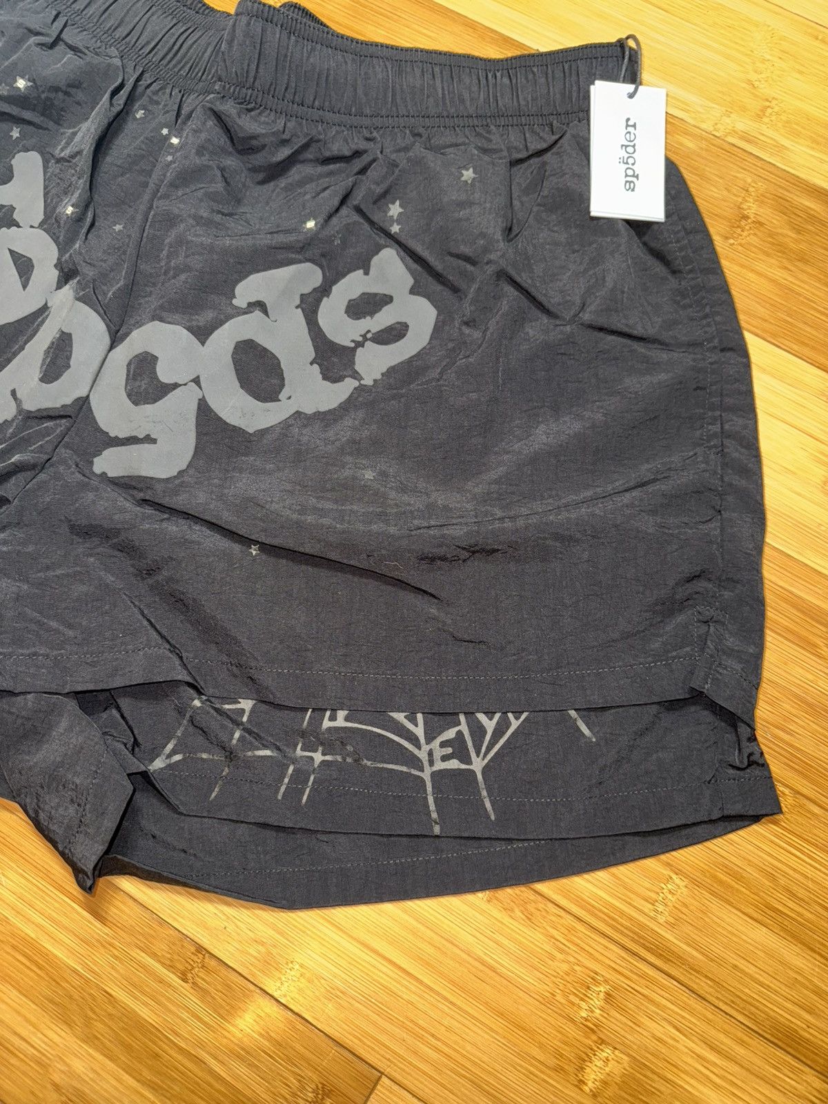 Sp5der Sp5der OG Black Web Double Layer Short - XL Size US 38 / EU 54 - 2 Thumbnail