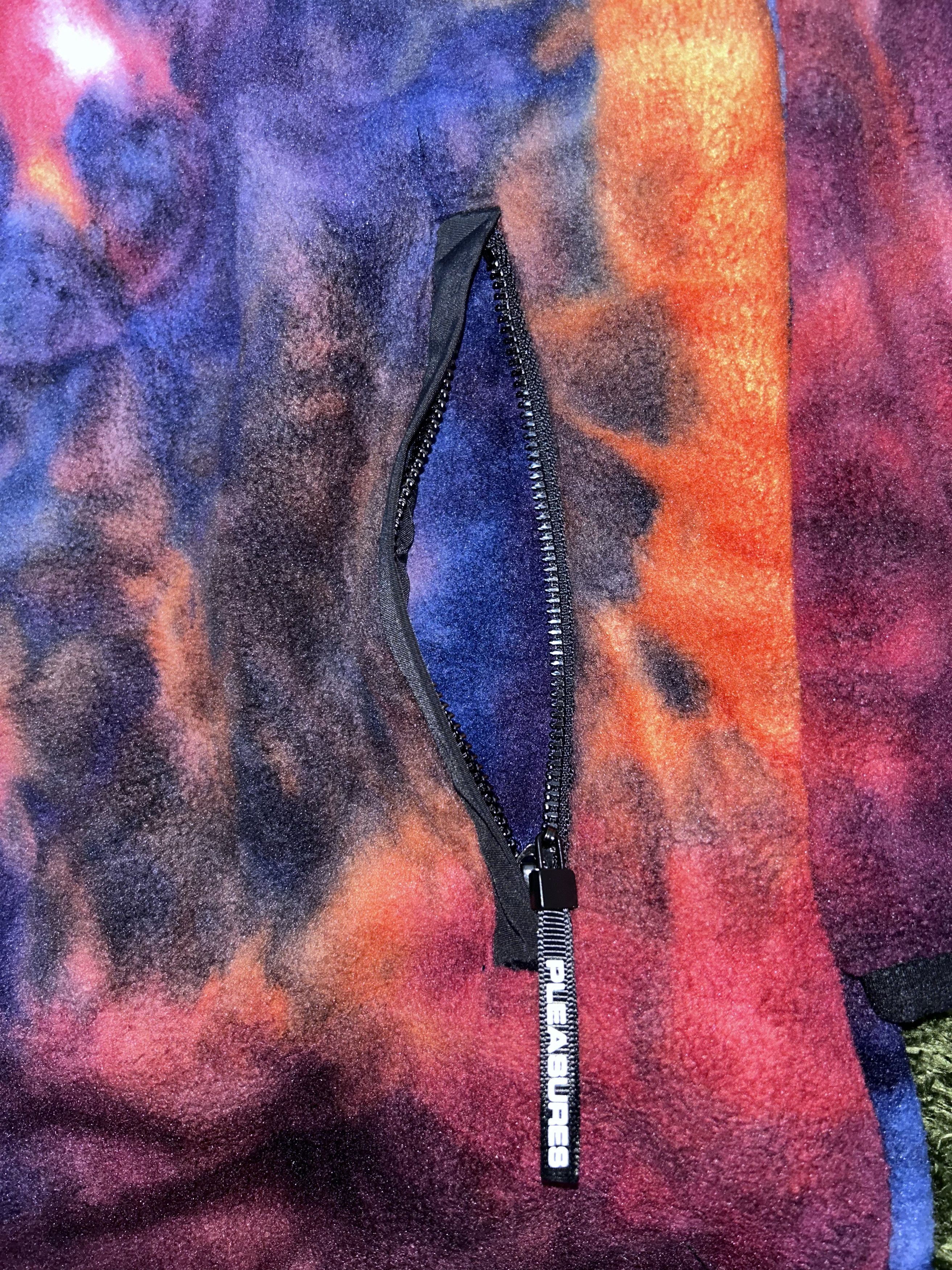 Pleasures [L] pleasures tie dye polar fleece half zip up Size US L / EU 52-54 / 3 - 5 Thumbnail