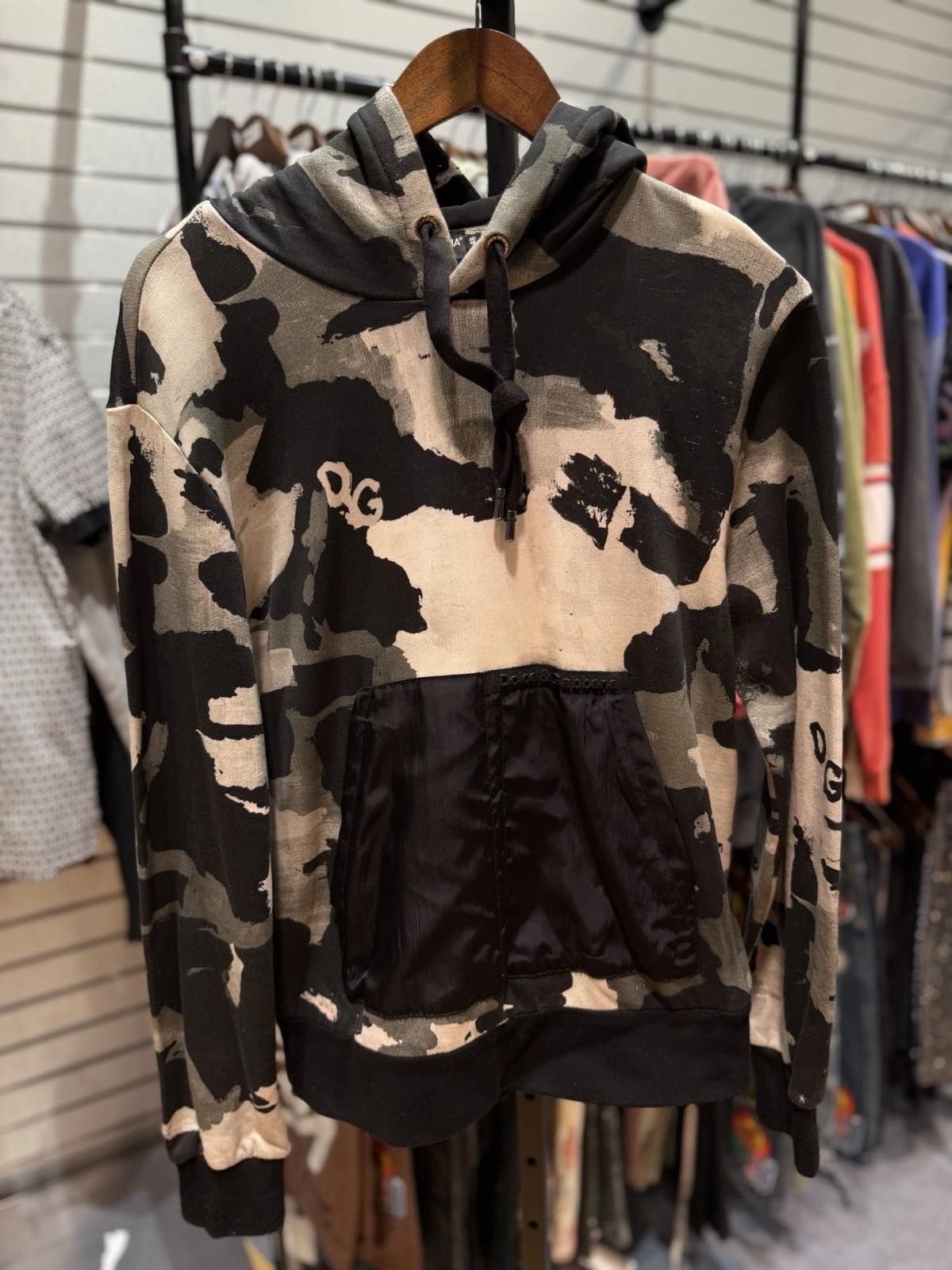 Dolce & Gabbana Dolce & Gabbana Men’s Black White Camouflage Hoodie – (48) Size US M / EU 48-50 / 2 - 2 Thumbnail