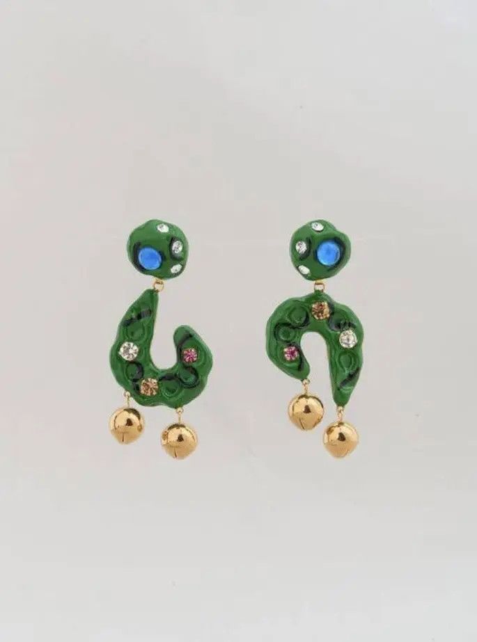 Marni o1w1db10824 Size: OS / Earrings in Green Size ONE SIZE - 1 Preview