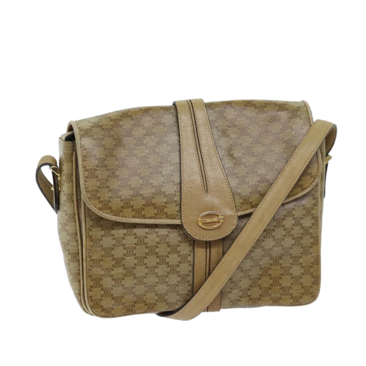 image of Celine Céline Macadam Shoulder in Beige, Women's