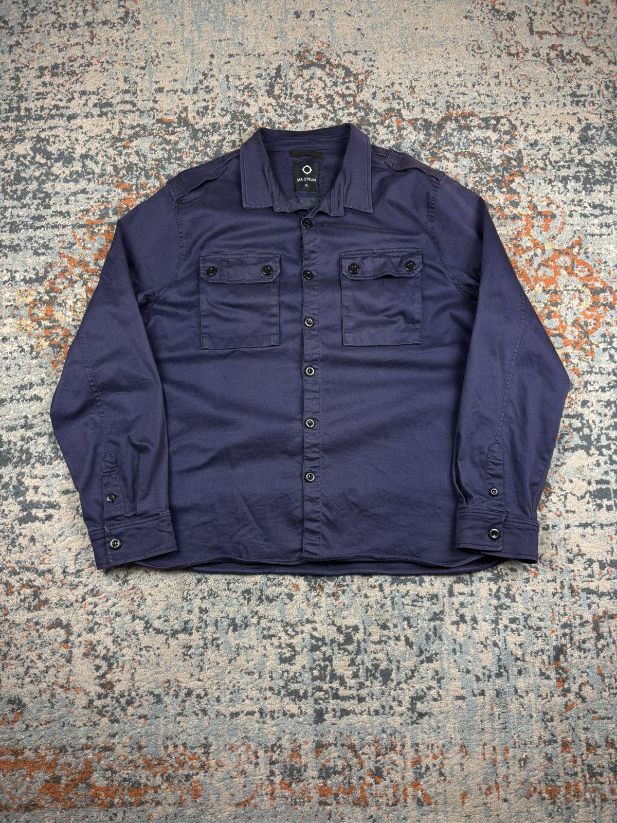 MA.STRUM MA.STRUM button up overshirt jacket military style Size US XXL / EU 58 / 5 - 1 Thumbnail