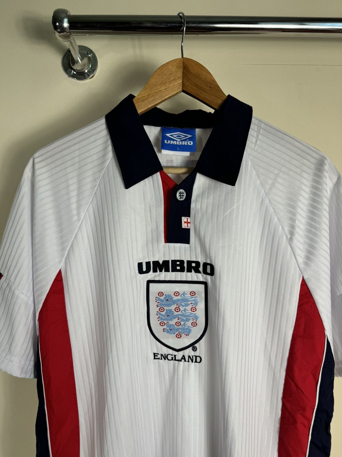 Umbro England Vintage 1998 Umbro Rare Jersey Reissue Size US L / EU 52-54 / 3 - 2 Thumbnail