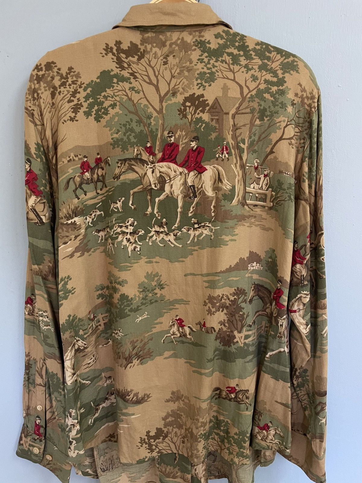 Lauren Ralph Lauren Vintage Lauren Ralph Lauren AOP button up Oxford shirt Size XL / US 12-14 / IT 48-50 - 4 Thumbnail