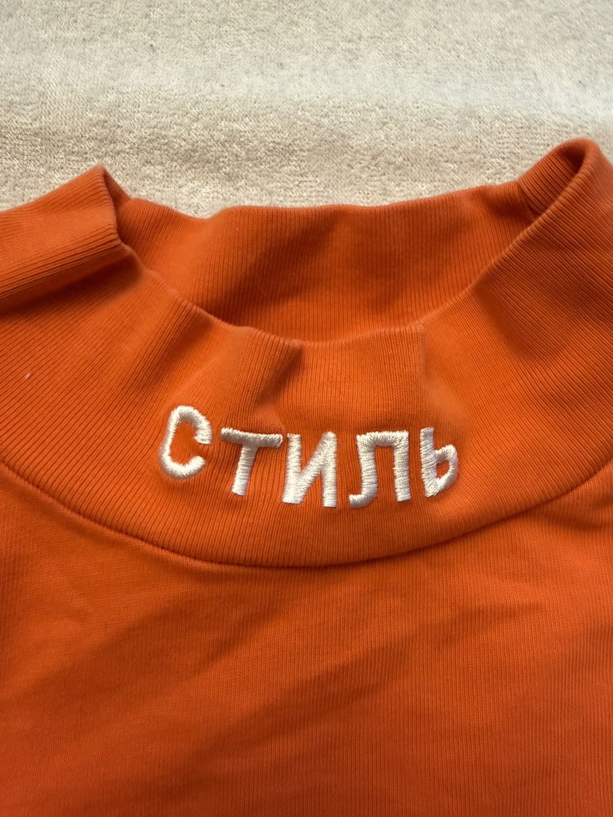 Heron Preston Heron Preston crewneck orange shirt Size US S / EU 44-46 / 1 - 3 Thumbnail