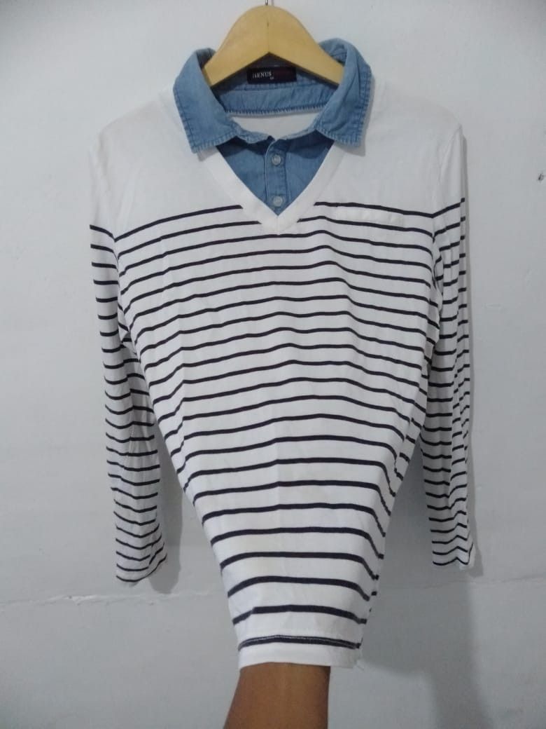 If Six Was Nine × Japanese Brand JAPANESE HENUS EDWIN DOUBLE LAYER LONG SHIRT Size US M / EU 48-50 / 2 - 3 Thumbnail