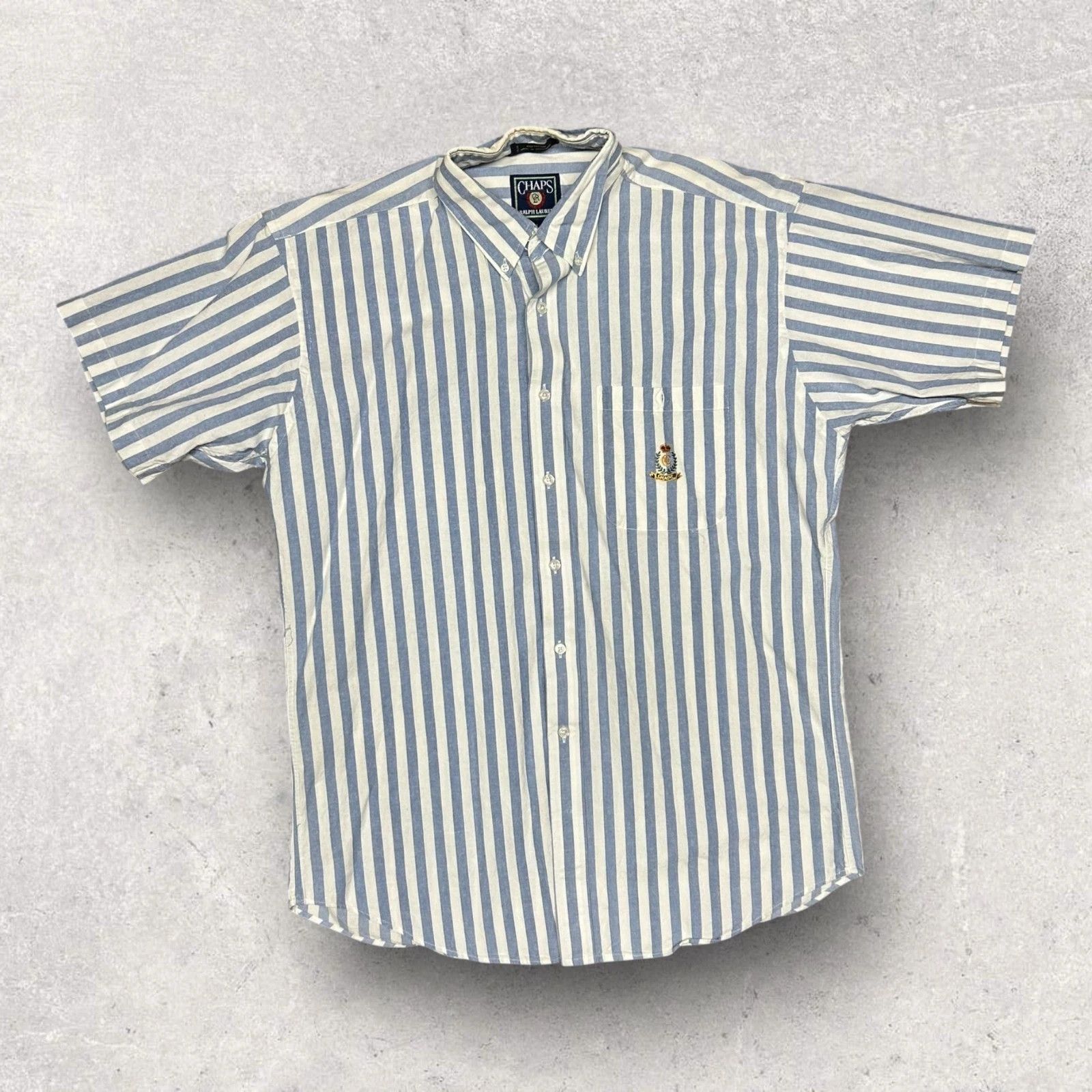 Chaps Ralph Lauren Chaps Ralph Lauren 90s Vintage Stripped Button Up Shirt Men’ Size US L / EU 52-54 / 3 - 1 Thumbnail
