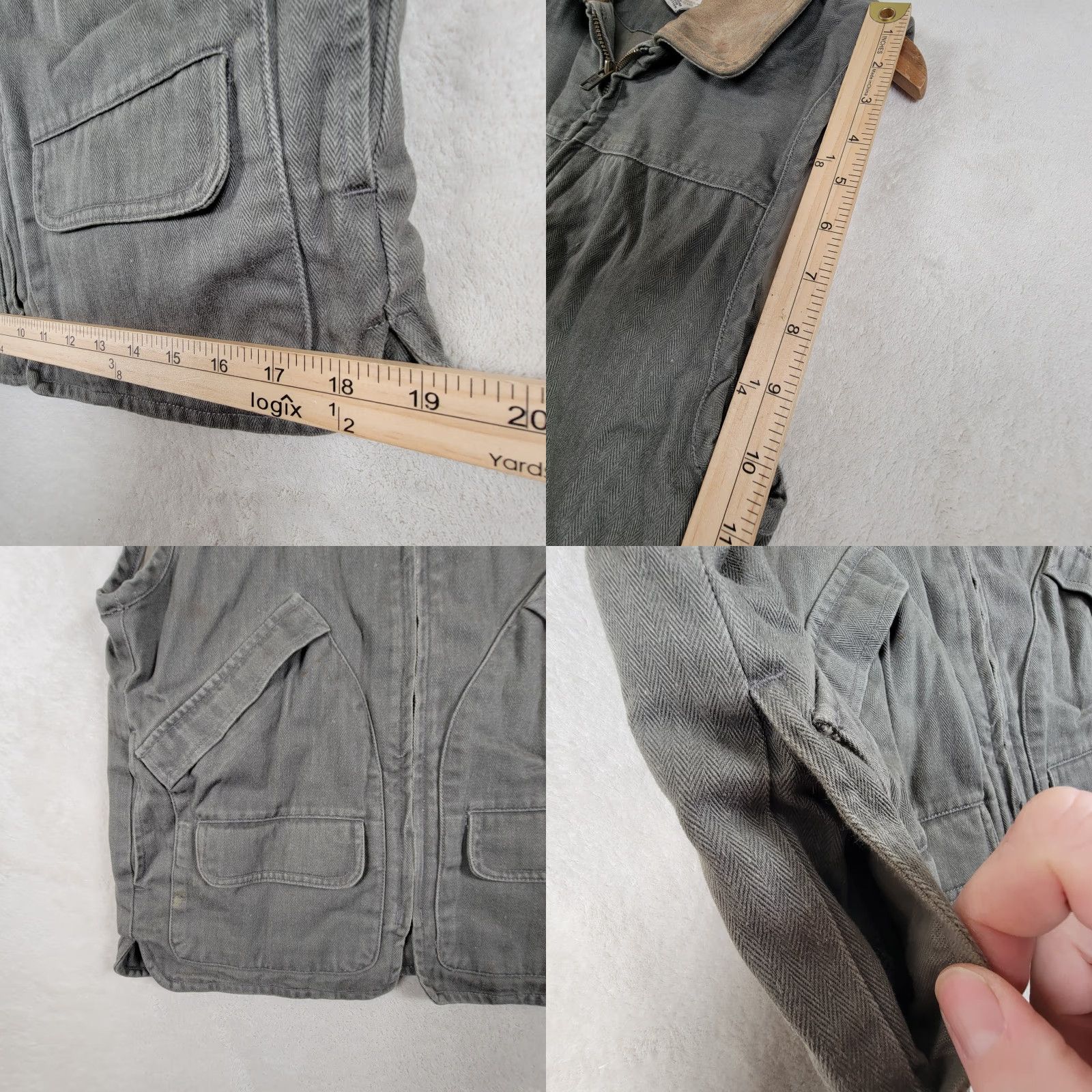 Banana Republic VINTAGE Banana Republic Vest Shirt Mens S Green Cotton Canvas Military Jacket Hooded Pockets Full Zip Hunting Outdoor 90s? Size US S / EU 44-46 / 1 - 9 Thumbnail