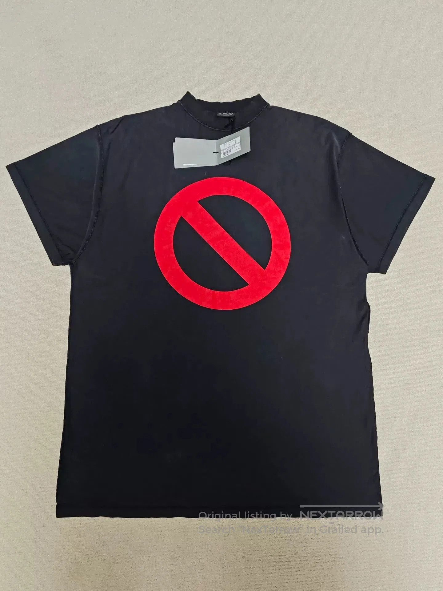 Balenciaga Balenciaga 24SS Bfrnd Band Distressed Tee. Size US S / EU 44-46 / 1 - 1 Thumbnail
