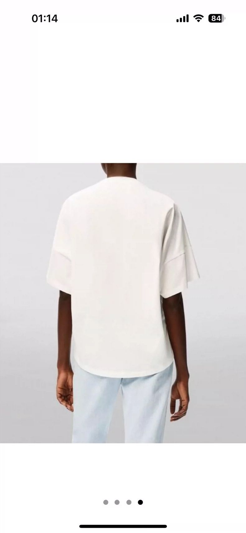 Loewe LOEWE Classic solid white cotton short sleeve T-shirt Size XS / US 0-2 / IT 36-38 - 8 Thumbnail