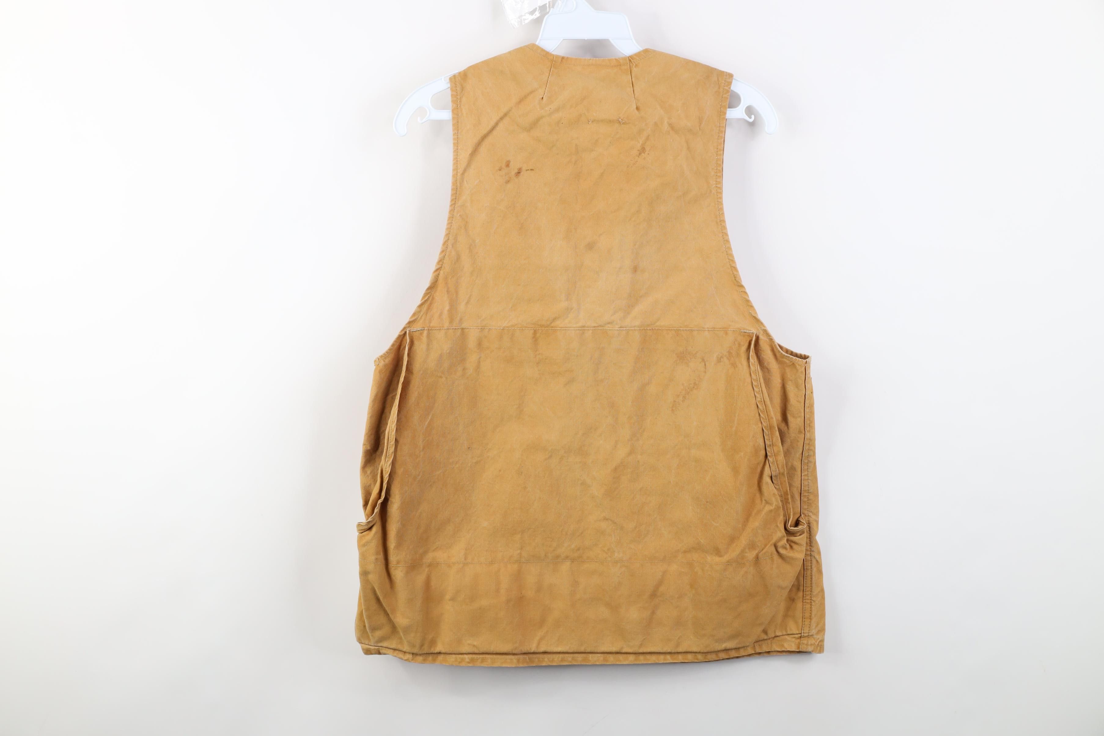 Vintage Vintage 50s Canvas Hunting Birding Vest Jacket Brown USA Size US M / EU 48-50 / 2 - 15 Thumbnail