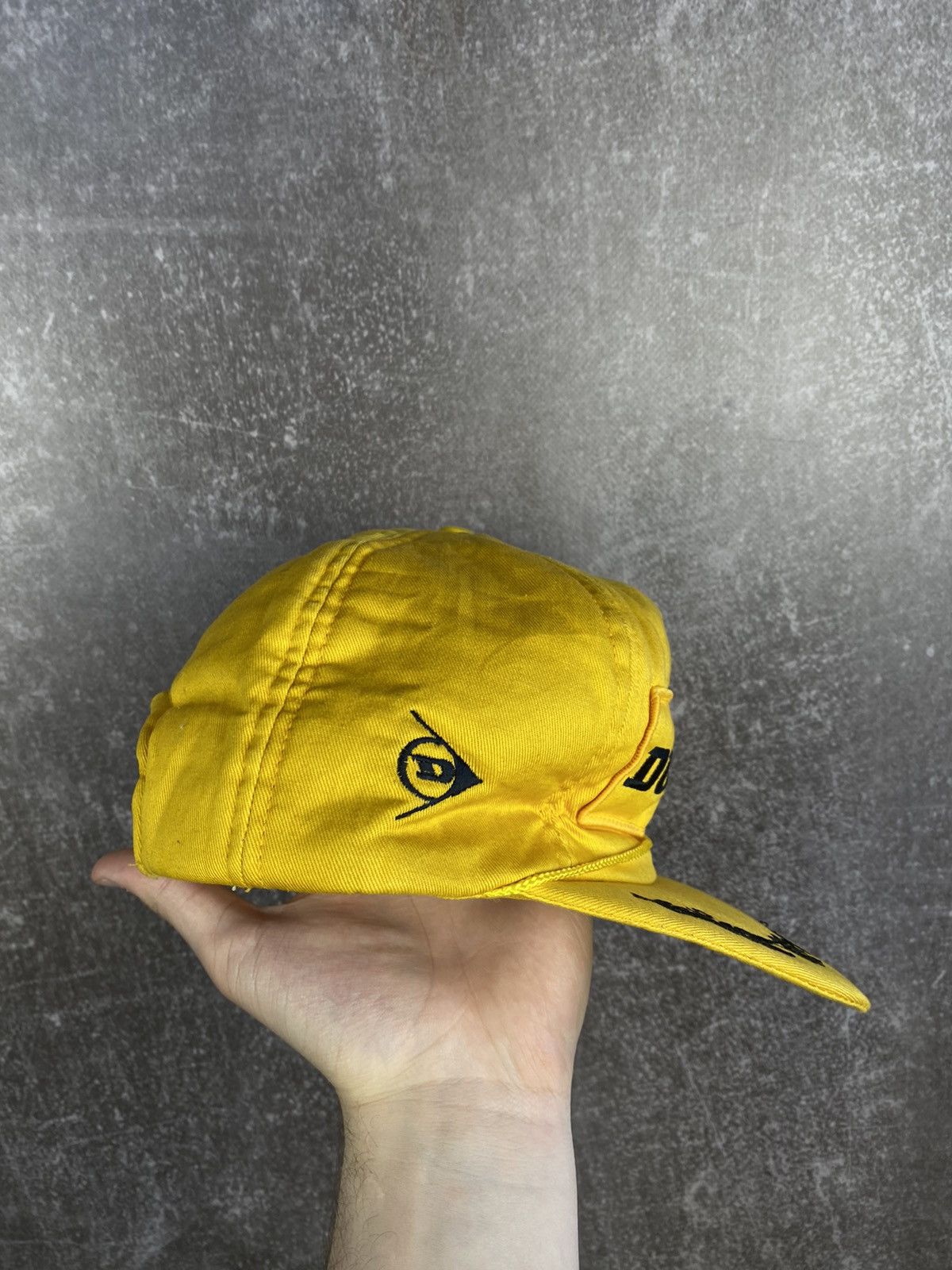 Dunlop × Vintage Vintage Yellow DUNLOP Motorsports Racing Embroidery hat cap Size ONE SIZE - 3 Thumbnail