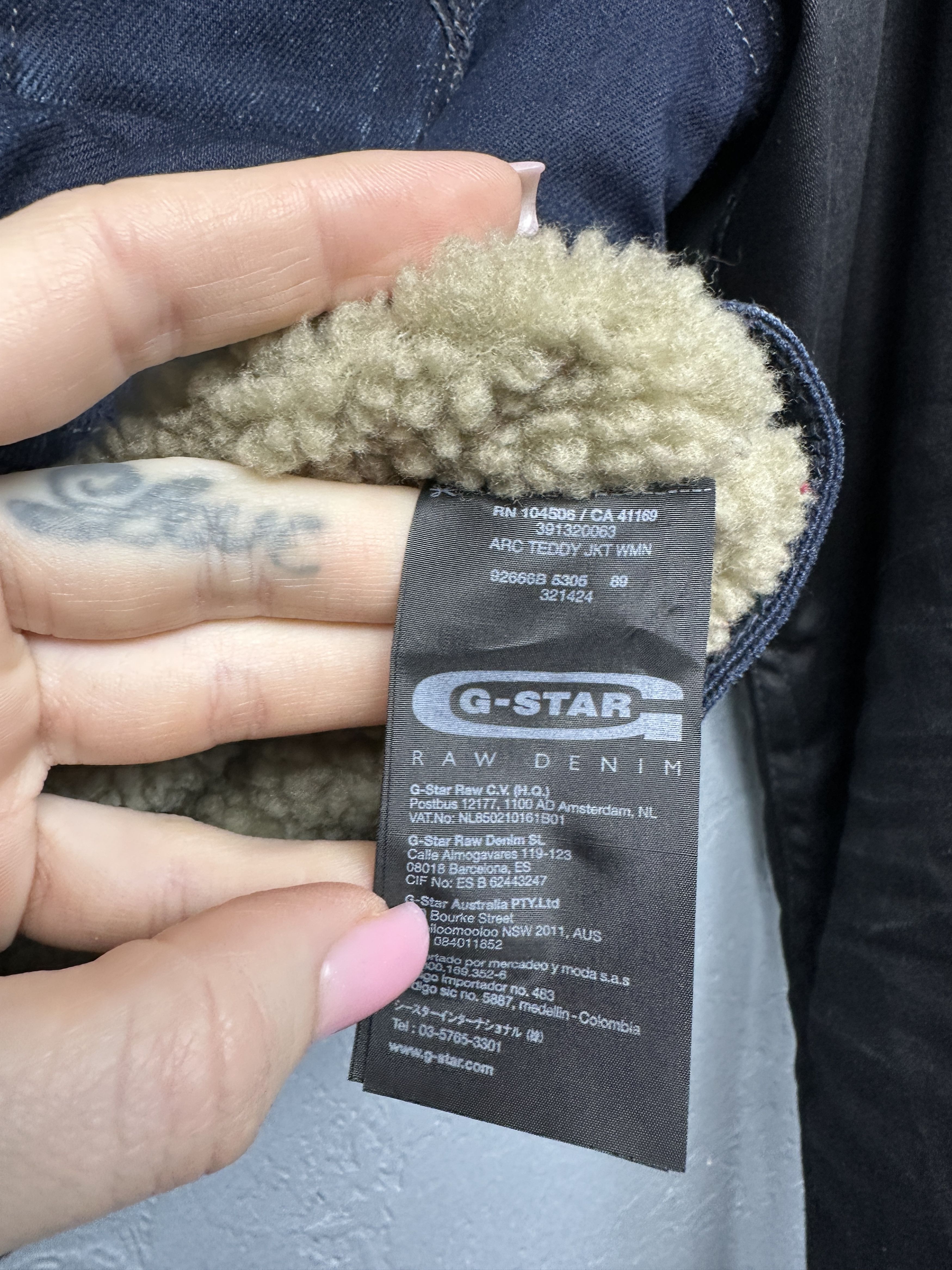 G-Star G Star Raw Womens Arc Teddy Denim Sherpa Jacket Size S / US 4 / IT 40 - 5 Thumbnail