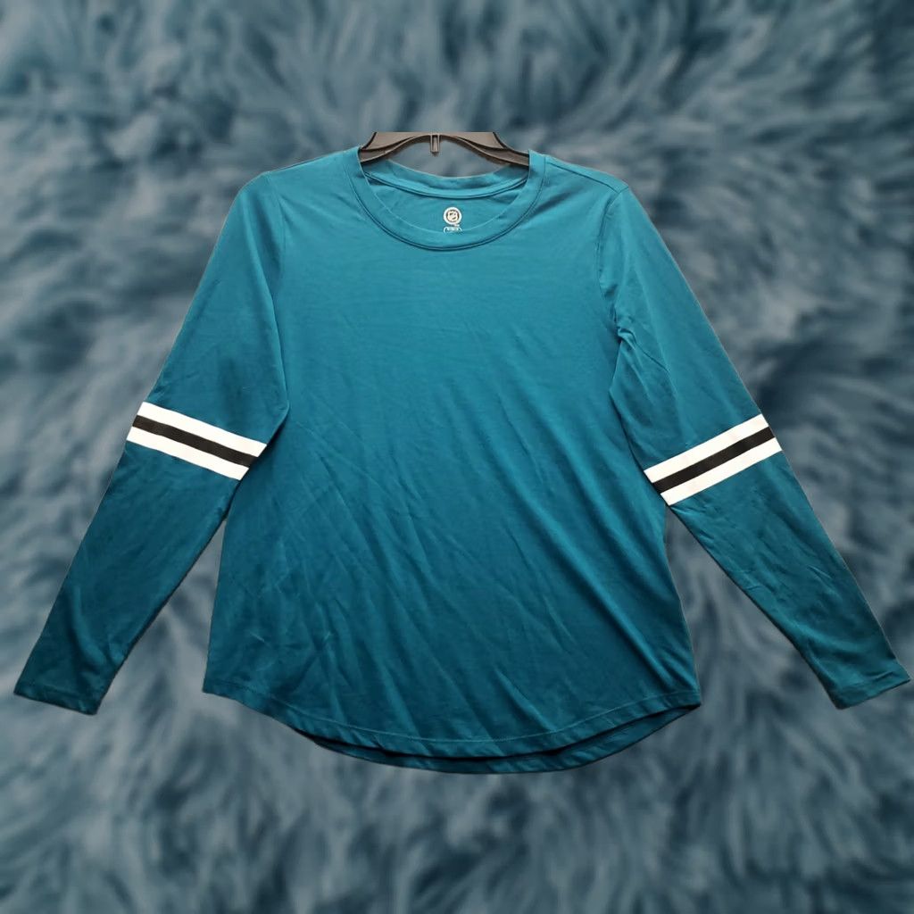 NHL NHL Shirt Womens Small Green Cotton Blend Long Sleeve Crew Neck Pullover Top Size S / US 4 / IT 40 - 1 Thumbnail