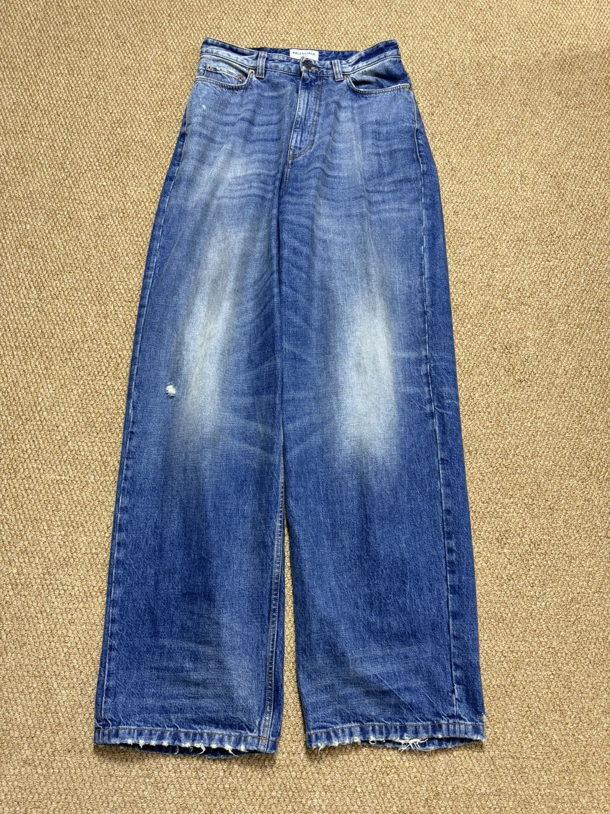 Balenciaga Balenciaga Pull up Baggy Denim jeans | Grailed