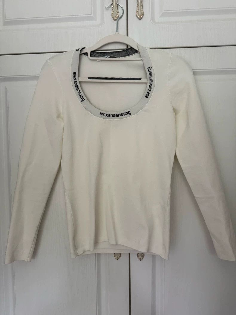Alexander Wang Alexander Wang Fitted Long Sleeve Top- Size S / US 4 / IT 40 - 1 Thumbnail