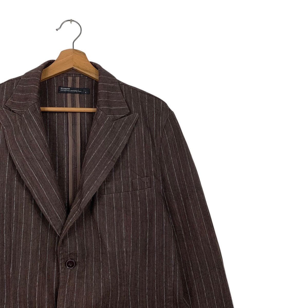 Japanese Brand Japanese Brand Modern Stripe Casual Jacket Size US M / EU 48-50 / 2 - 5 Thumbnail