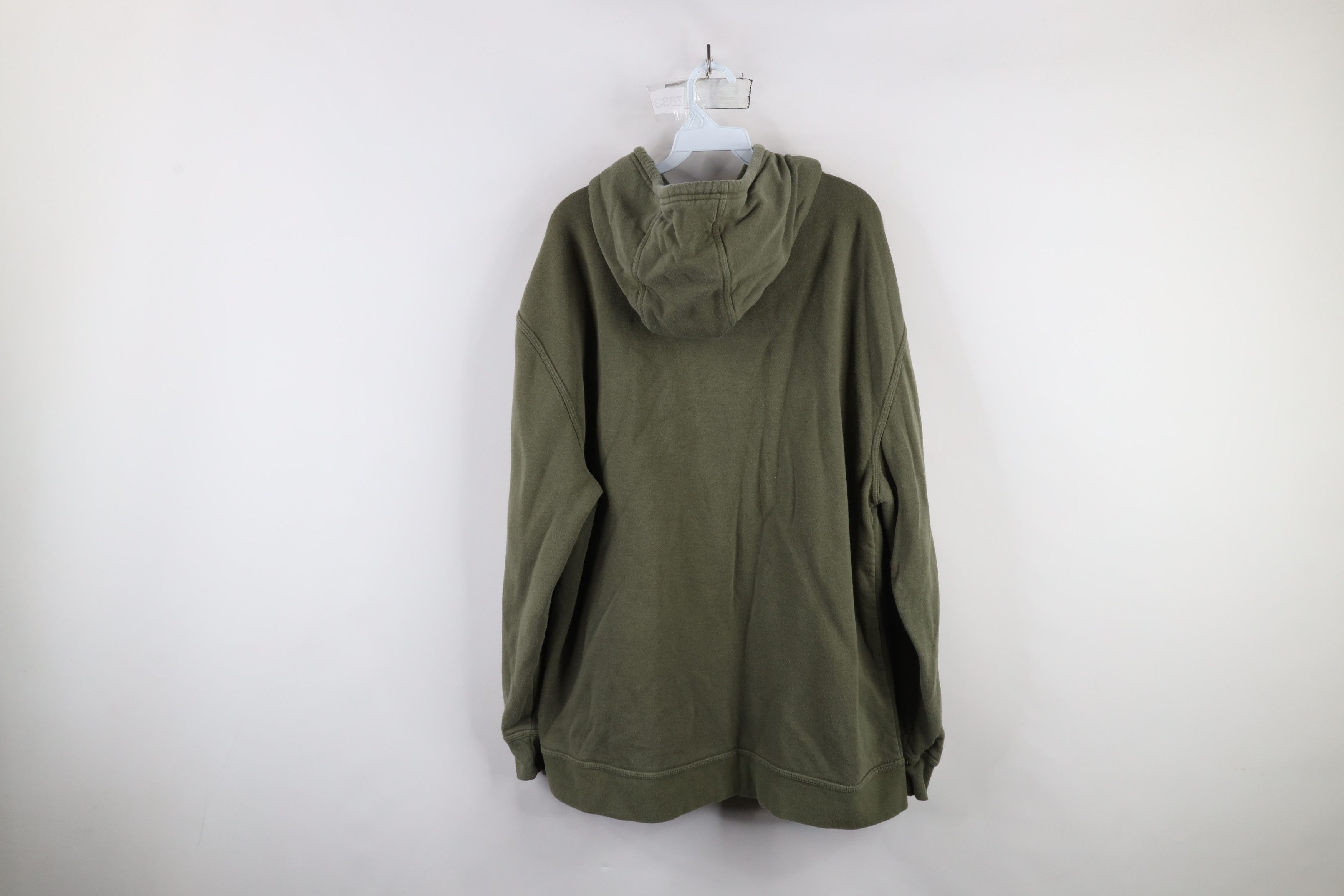Vintage Vintage Streetwear Blank Hoodie Sweatshirt Army Green Size US XL / EU 56 / 4 - 13 Thumbnail