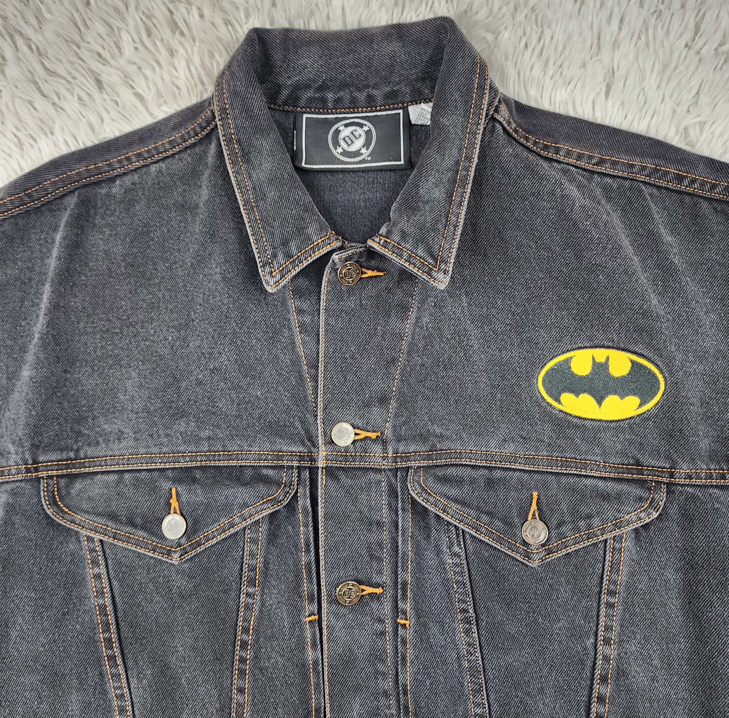 DC Comics Vintage DC Comics Batman and Robbin denim black jacket Size XL / US 12-14 / IT 48-50 - 5 Thumbnail
