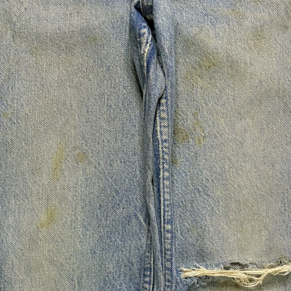 LVC × Levi's × Levi's Vintage Clothing Vintage 90s Levis Orange Tab Mud Wash Distress Flare Jeans Size US 32 / EU 48 - 5 Thumbnail