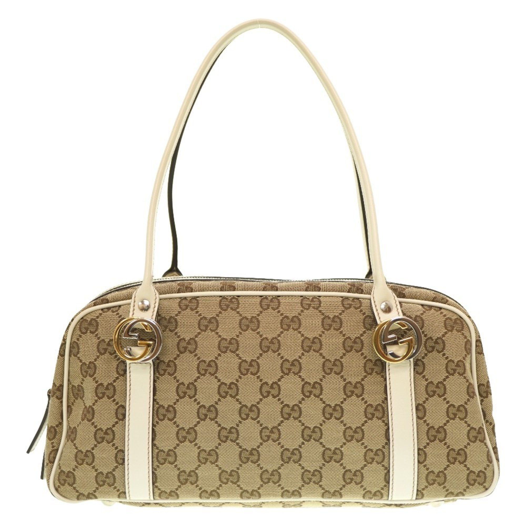 image of Gucci GG Twins 232958 Shoulder Bag Canvas/leather Brown 0035Gucci 6A0035Ag5, Women's