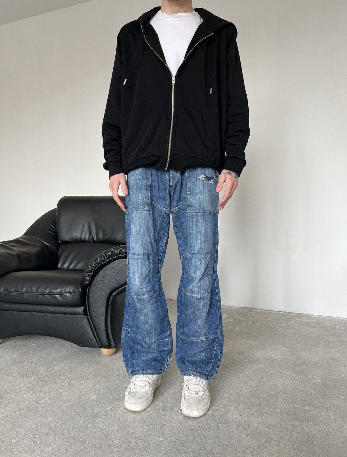 G-Star Vintage G Star Double Knee Denim Jeans Size US 33 - 9 Thumbnail