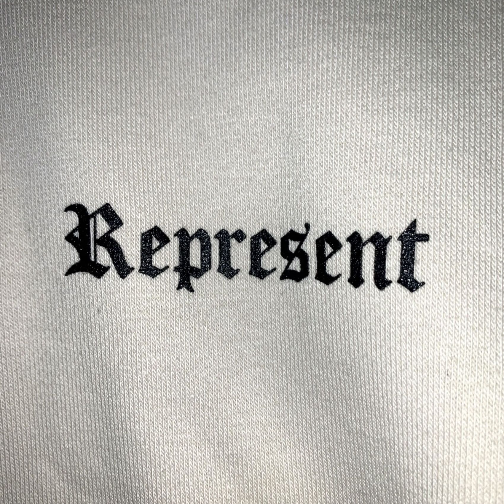 Vintage REPRESENT Hoodie Medium Cream Used Sweatshirt Size US M / EU 48-50 / 2 - 3 Thumbnail