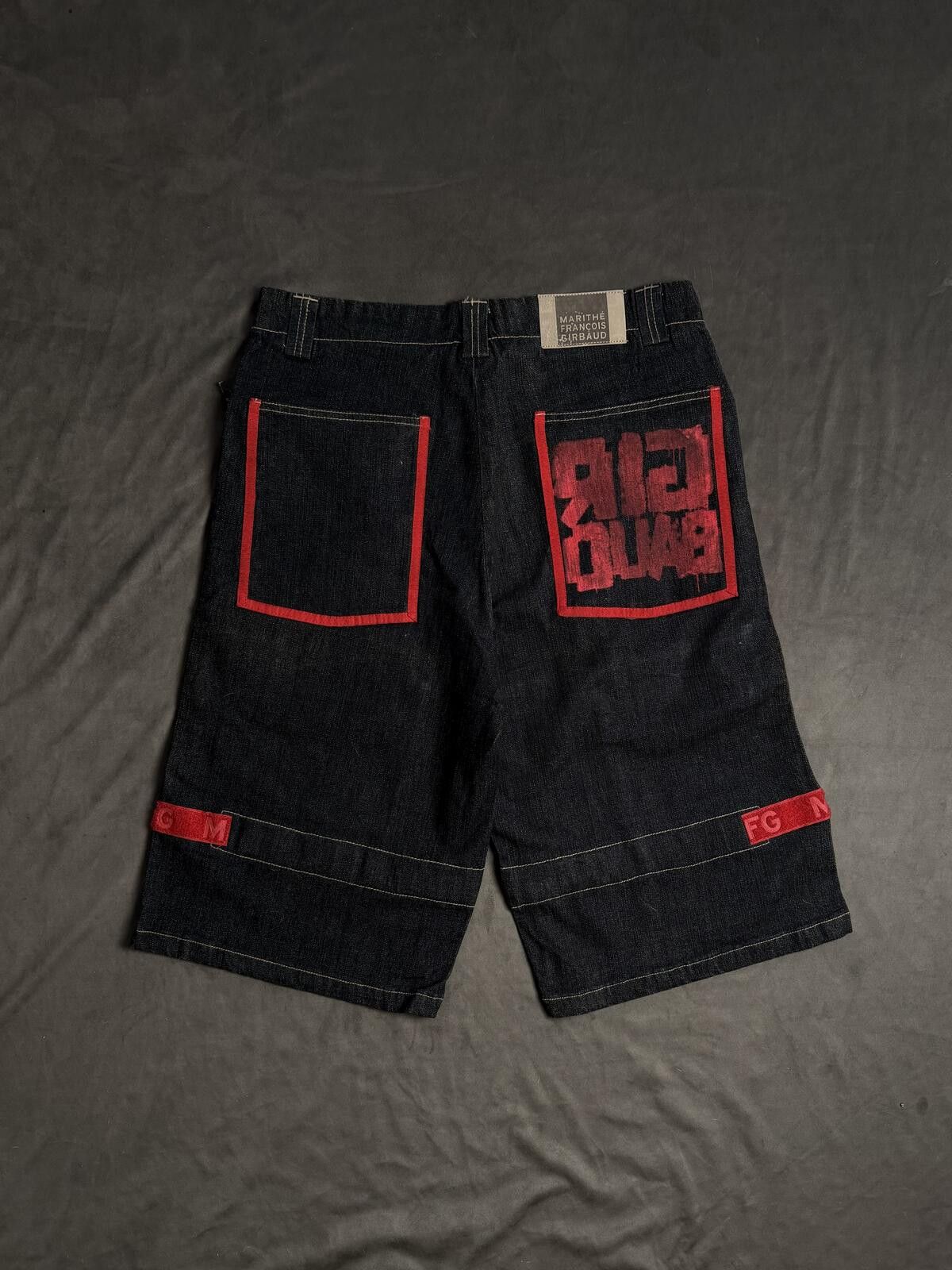 Marithe + Francois Girbaud Vintage 90s Marithe Francois Girbaud Straps Baggy Shorts 32 Size US 32 / EU 48 - 4 Thumbnail