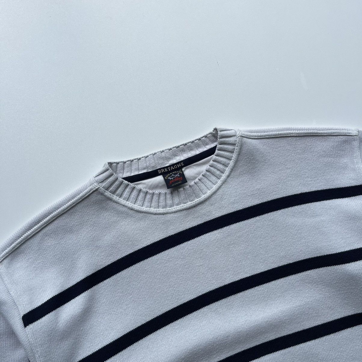 Paul & Shark Paul & Shark Yachting Bretagne Stripe Cotton Vintage Sweater Size US M / EU 48-50 / 2 - 2 Thumbnail