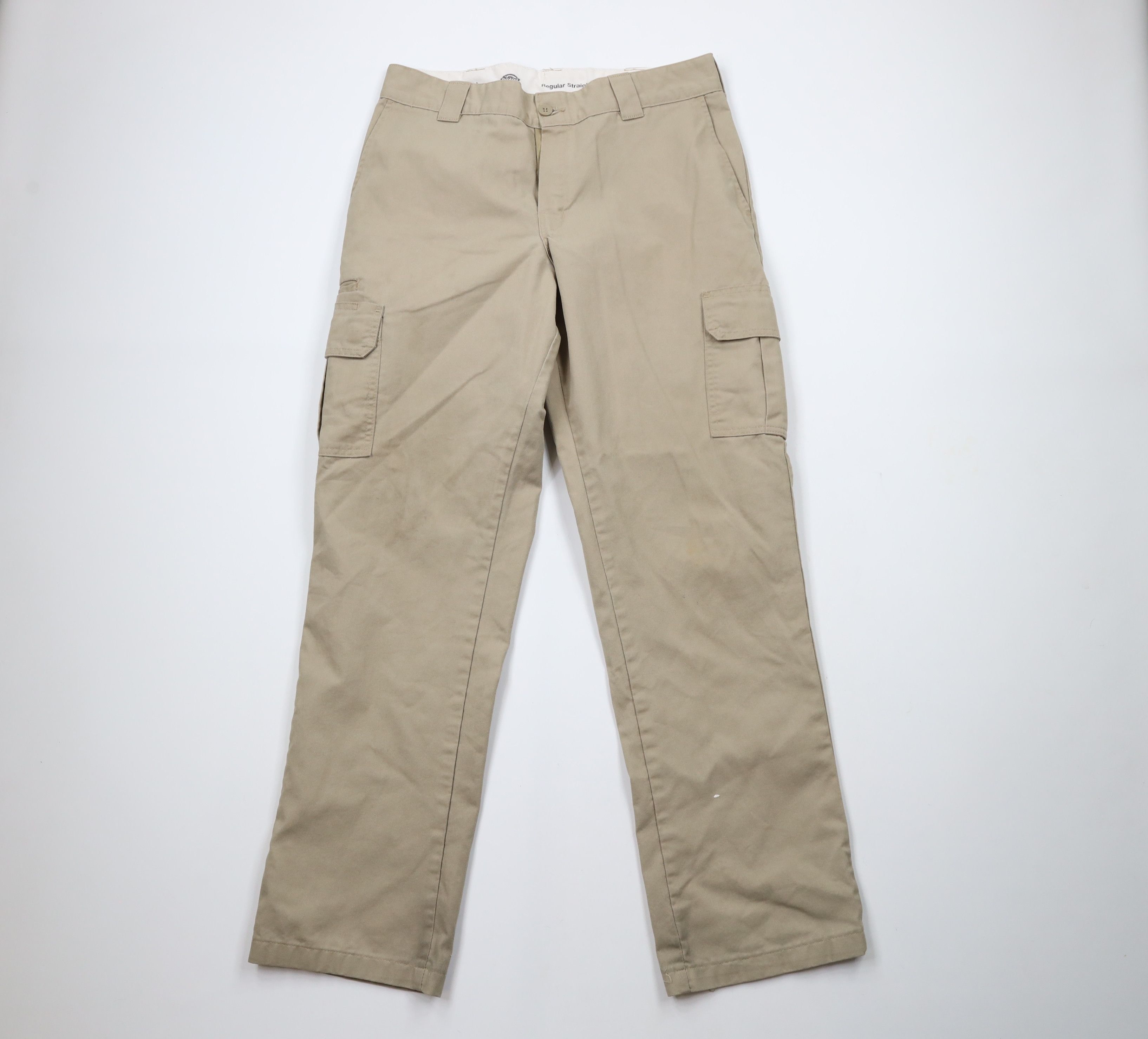 Dickies × Vintage Vintage Dickies Straight Leg Dungaree Cargo Pants Beige Size US 34 / EU 50 - 1 Thumbnail