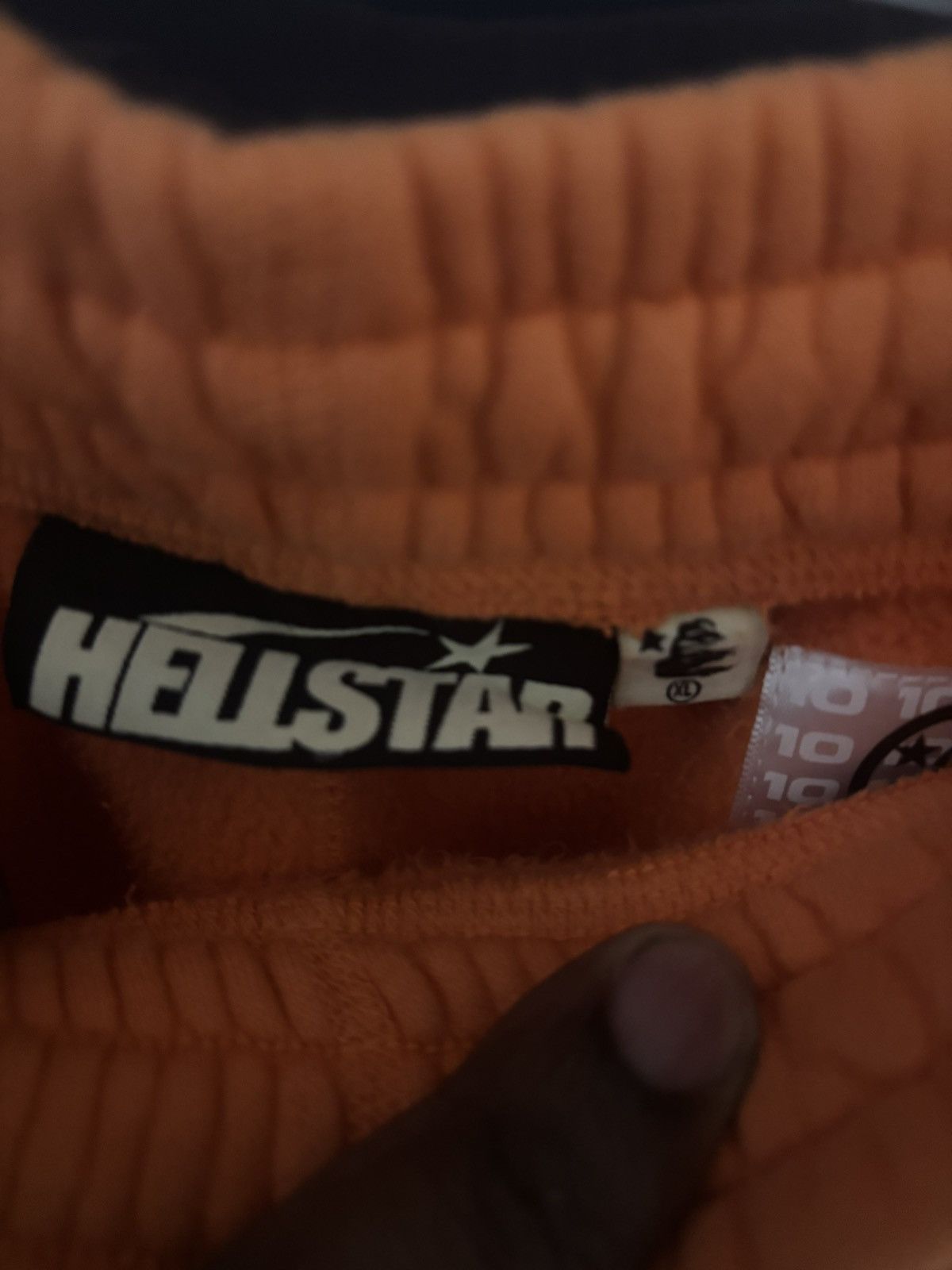 HELLSTAR Hellstar Fire Orange Closed Elastic Bottom Sweatpants Size US 38 / EU 54 - 3 Thumbnail