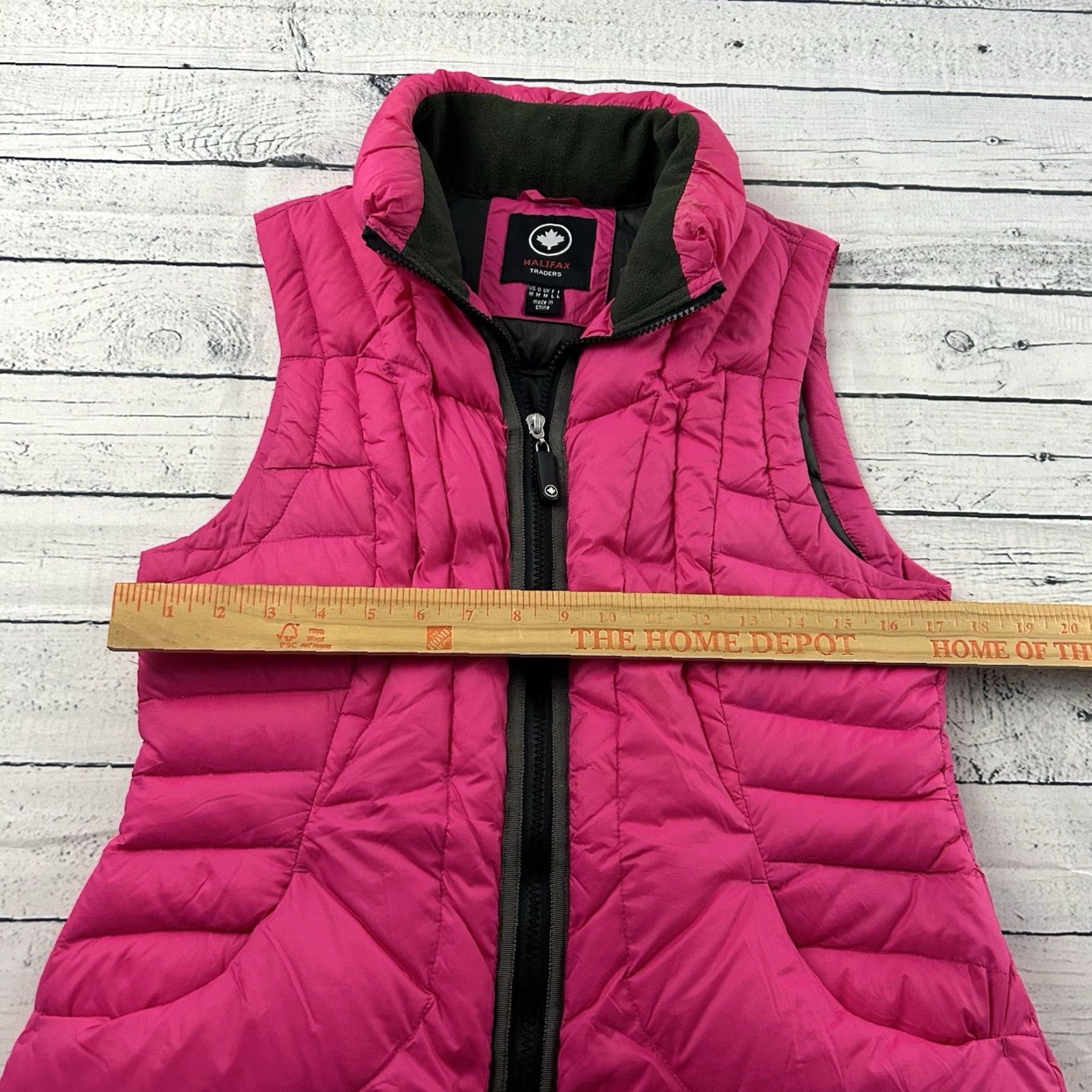 Vintage Halifax Traders Vest Full Zip Down Fill Puffer Women's Medium Pink Size M / US 6-8 / IT 42-44 - 4 Thumbnail
