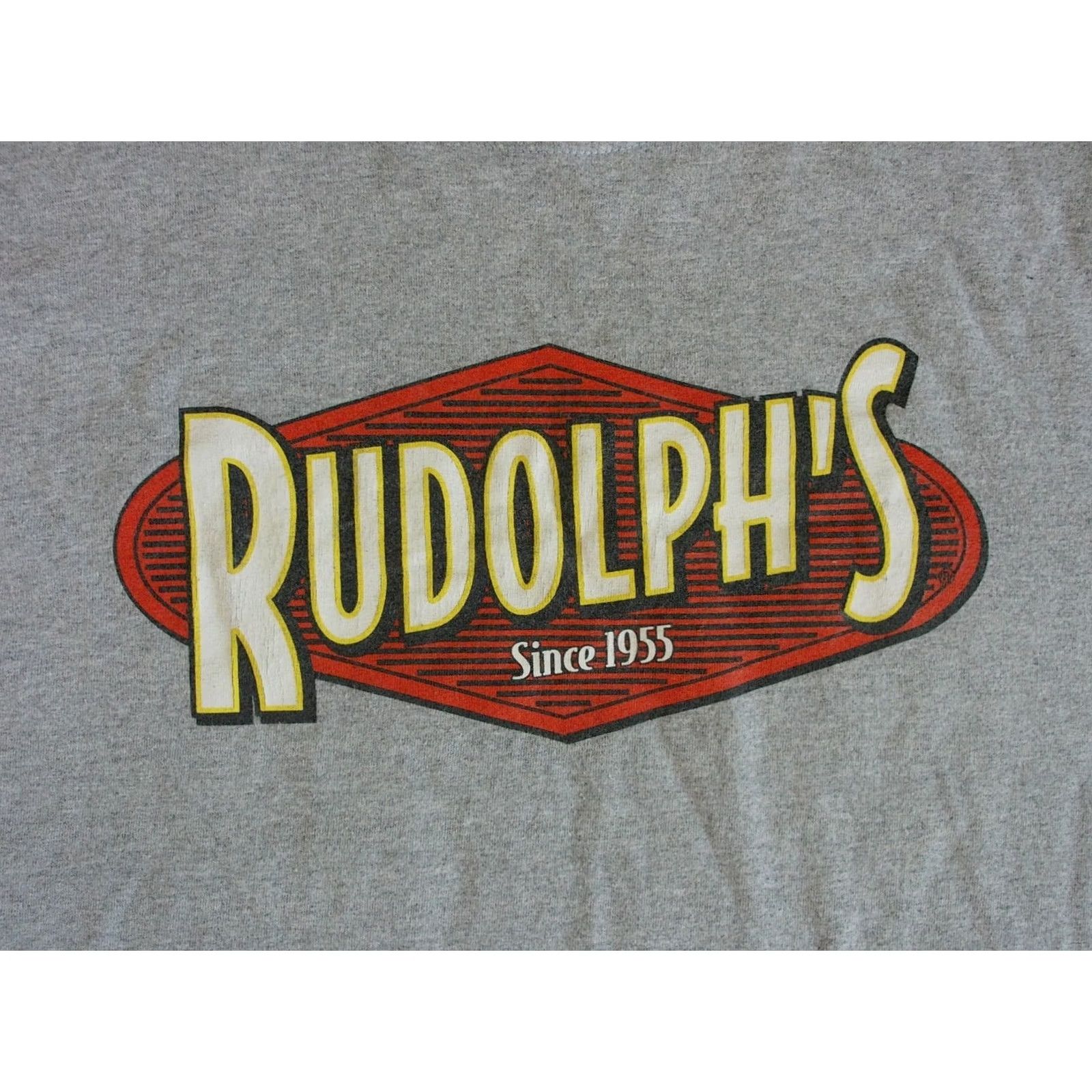 Gildan VTG RUDOLPH FOODS Shirt Lrg logo Pork Rinds Cracklings est 1955 LIMA OHIO Men's Size US L / EU 52-54 / 3 - 3 Thumbnail
