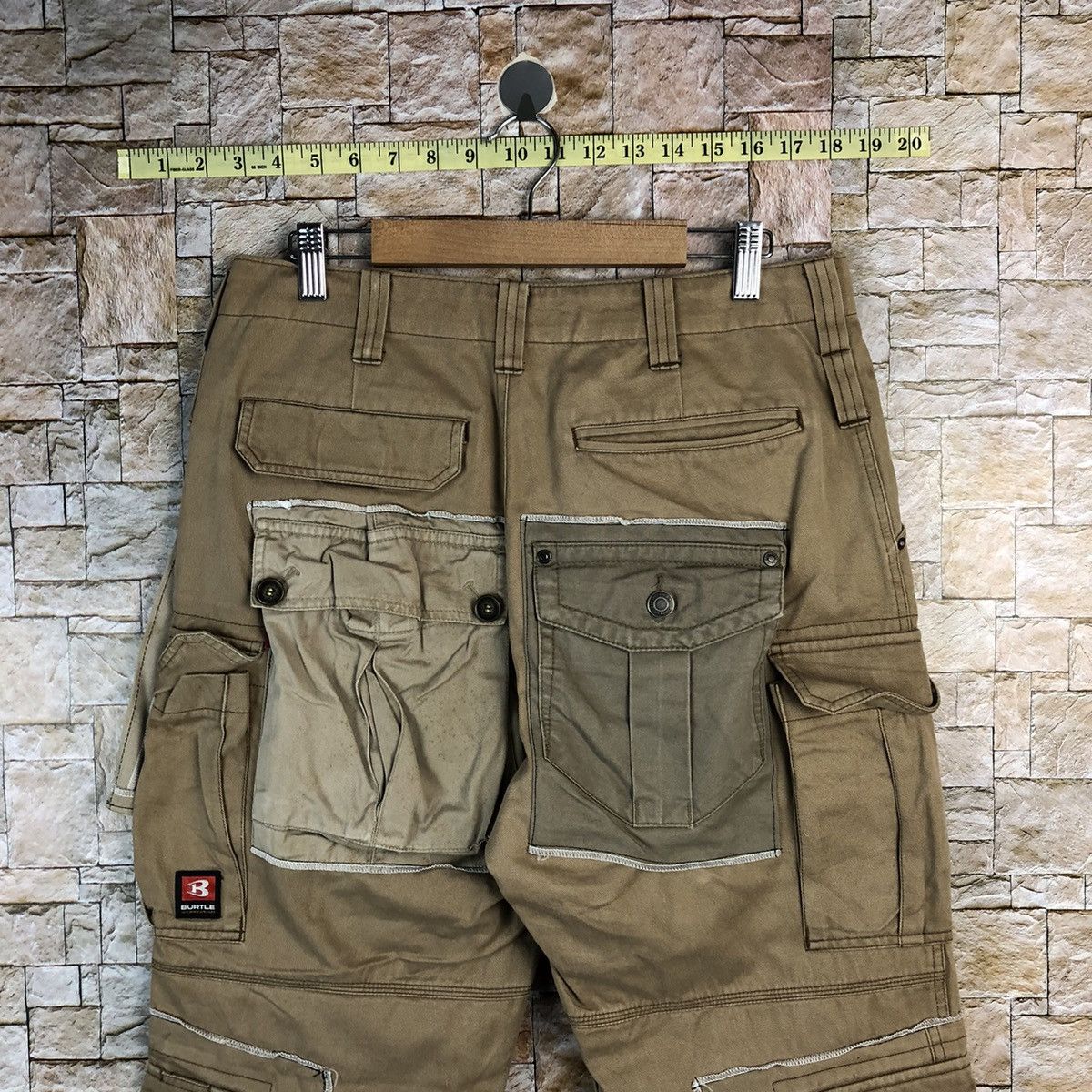 Japanese Brand DL Burtle Brown Custom Cargo Multipocket Pants #A969 Size US 30 / EU 46 - 22 Thumbnail