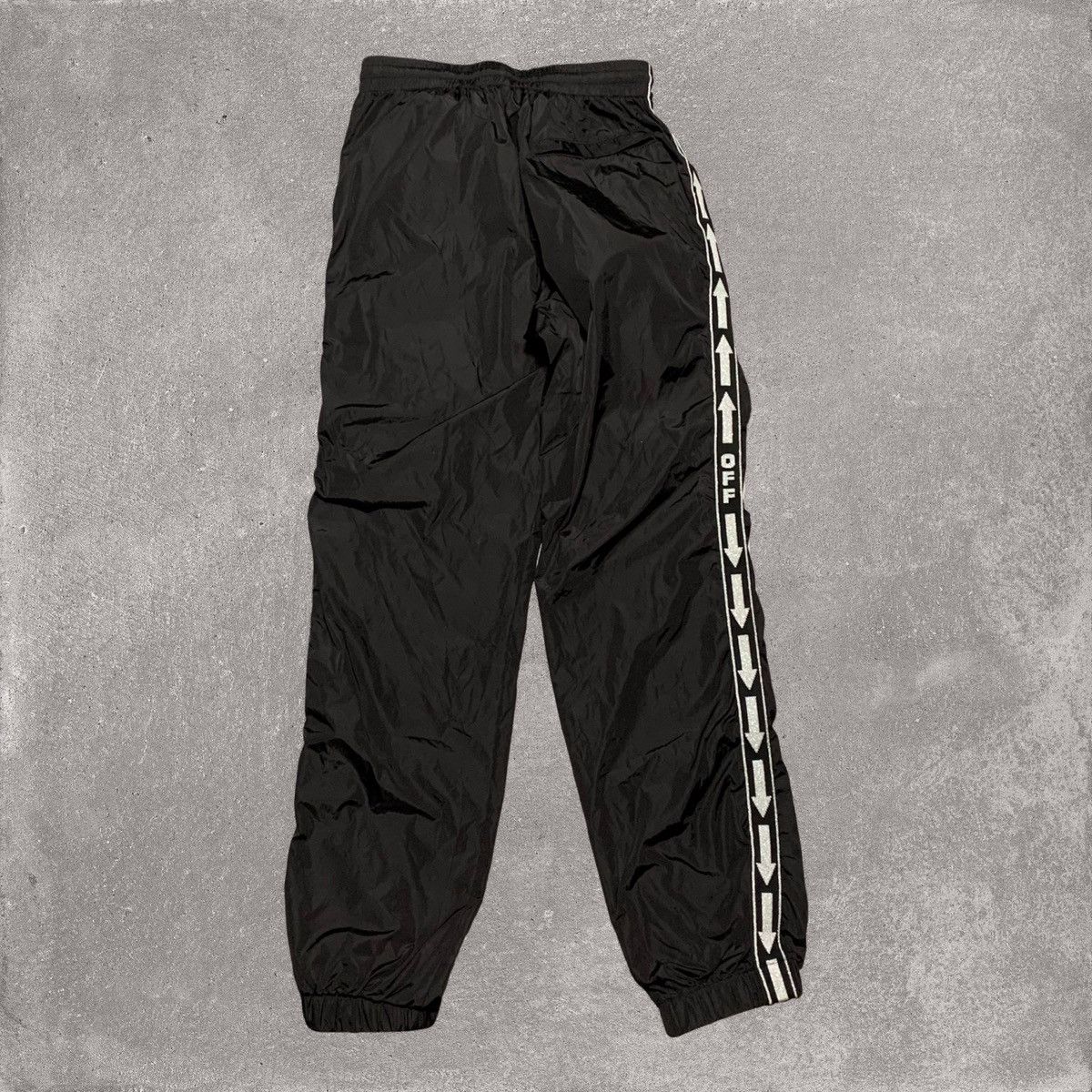 Off-White Off White Small Logo Black Track Pant Bottoms Tracksuit Size US 30 / EU 46 - 2 Thumbnail